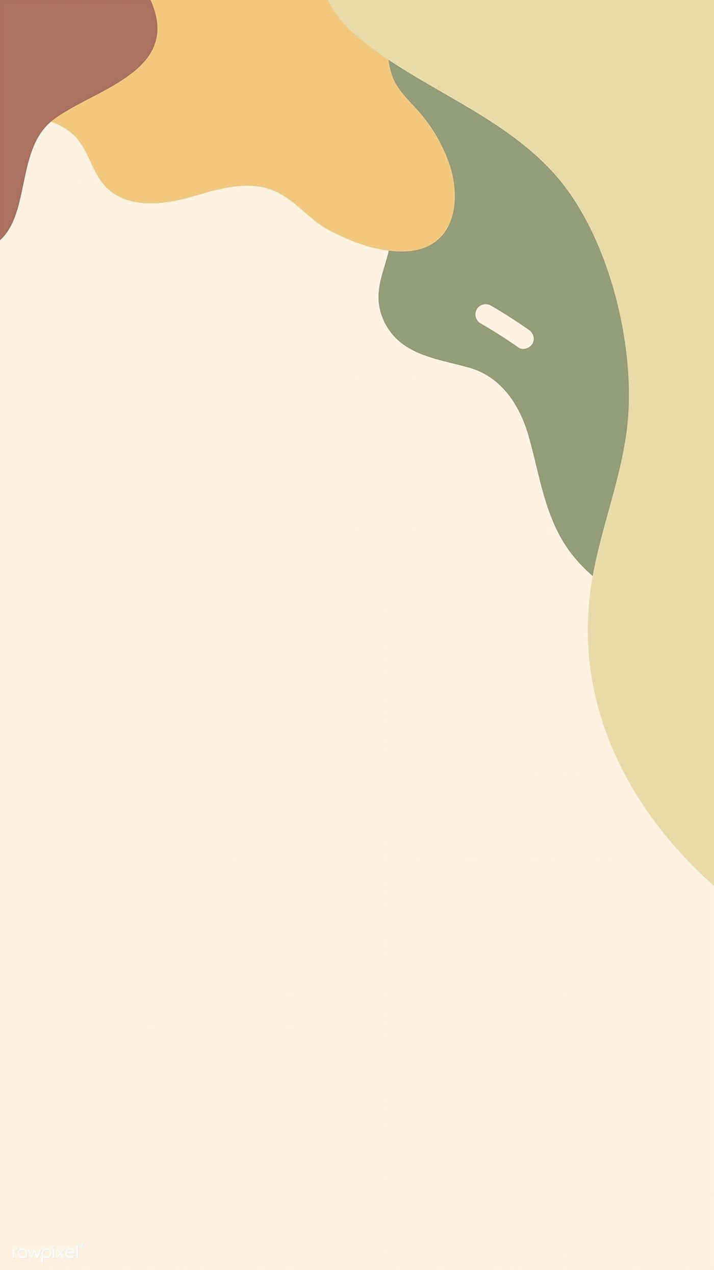 earth tones, creamy background, soft abstract shapes, Full HD Phone Wallpaper