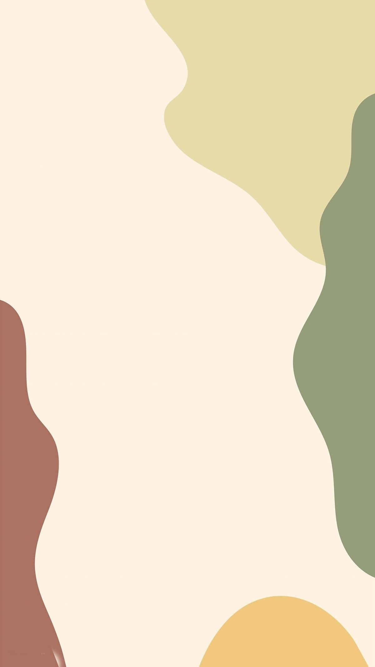 earth tones, creamy background, soft abstract shapes, Full HD Phone Wallpaper
