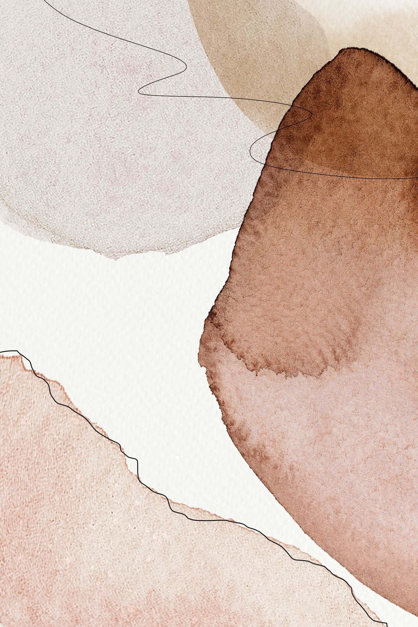 Earth Tones, earthy tones, abstract watercolor washes, Full HD Phone Wallpaper