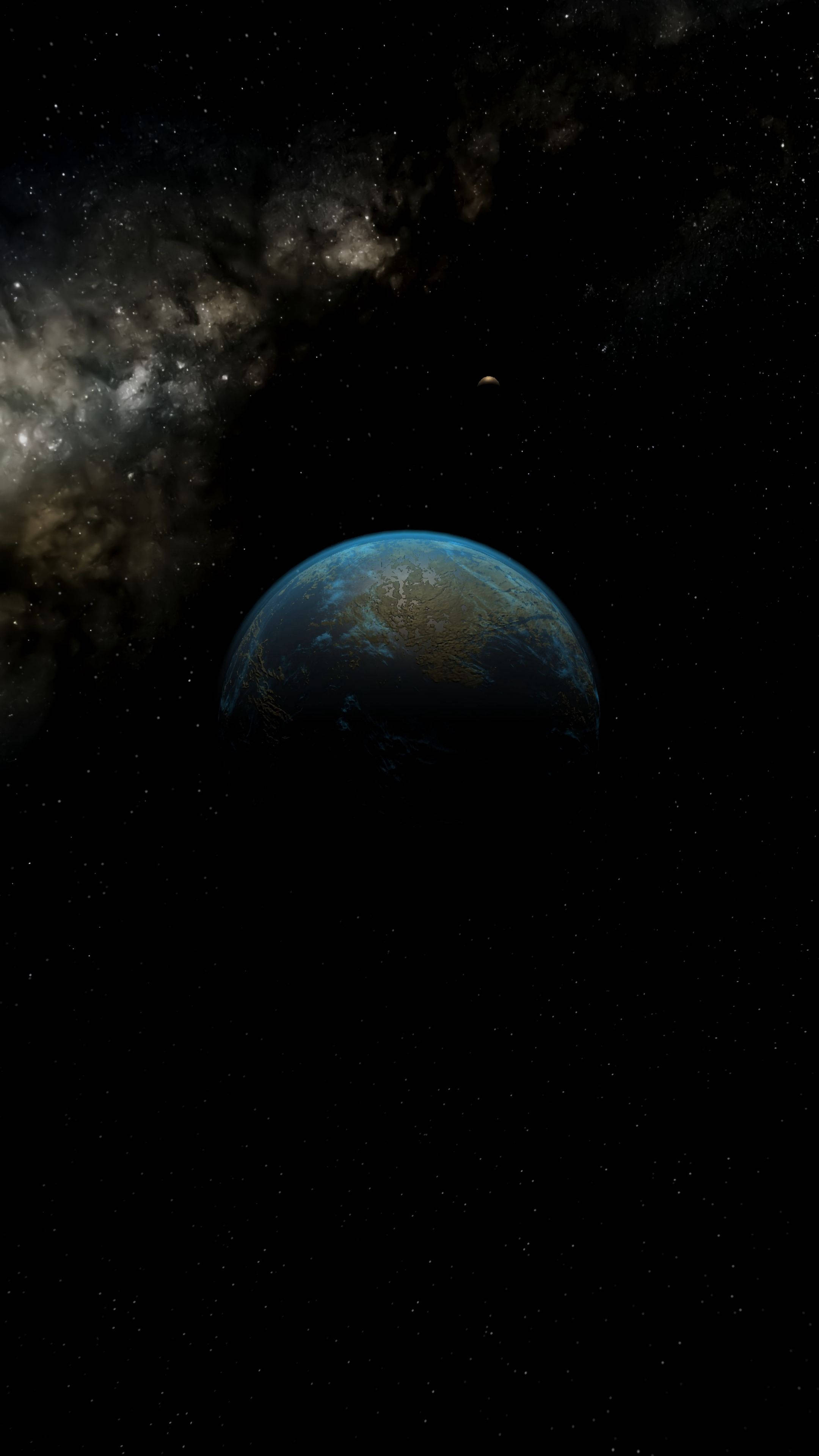 Earth, 4K Ultra HD, dark phone, 4K Phone Wallpaper