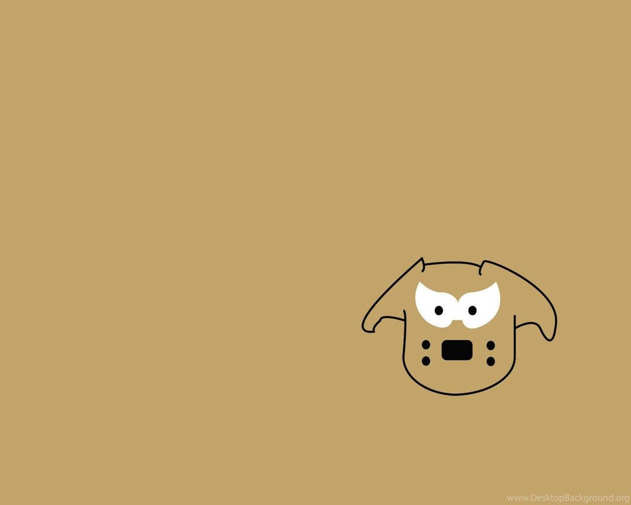 Earthbound, minimalist, cartoon dog face, HD Desktop Wallpaper