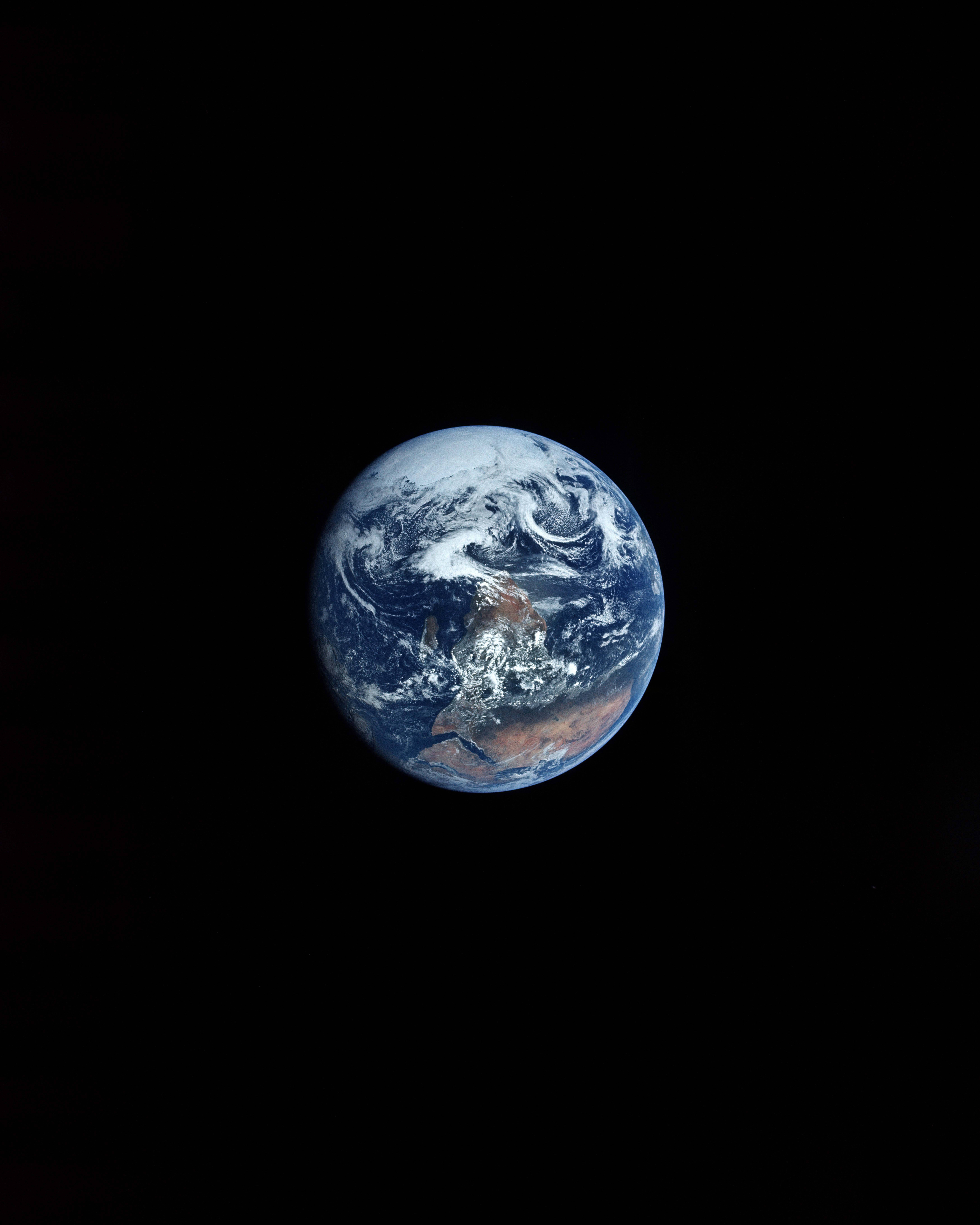Earth, space, blue oceans, 8K Phone Wallpaper