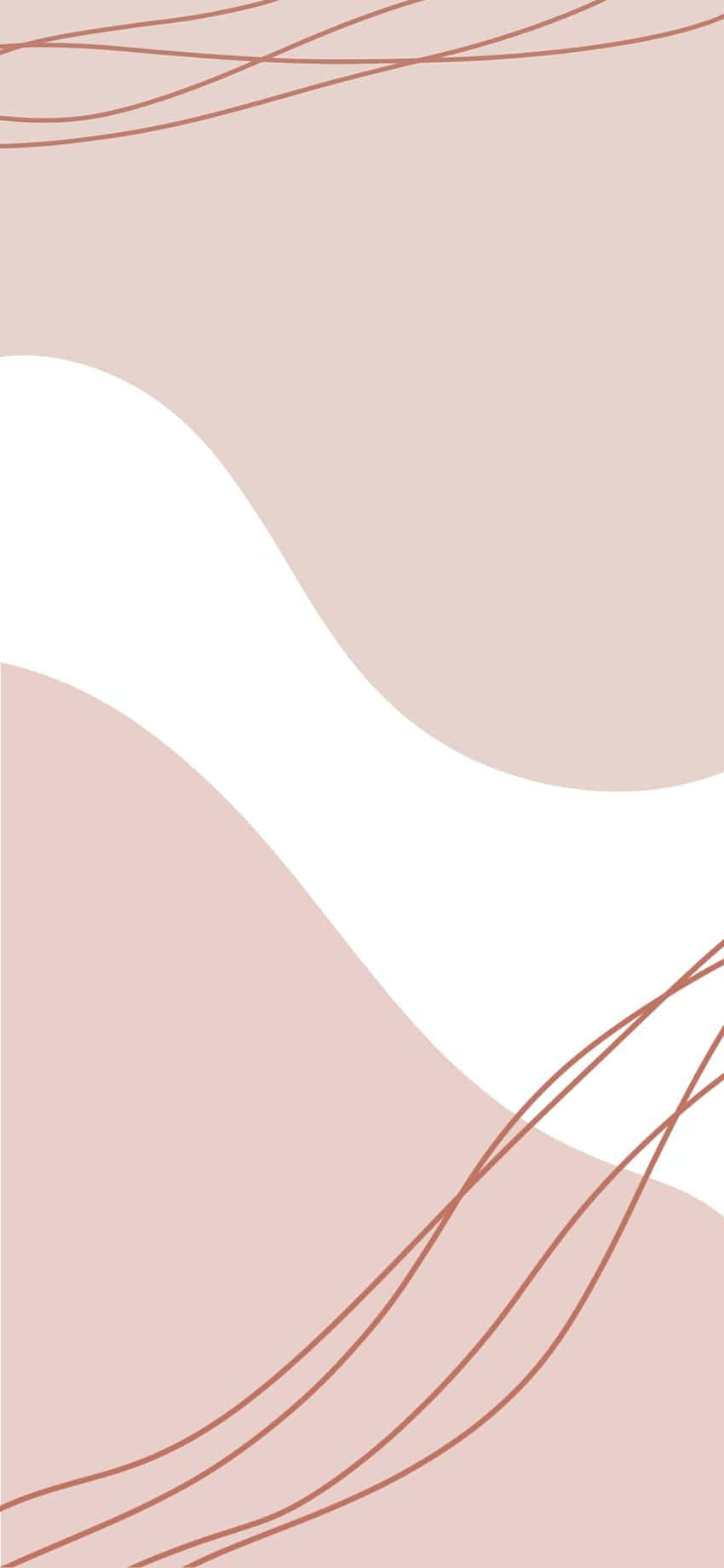 earthy abstract waves, blush pink, terracotta, HD Phone Wallpaper