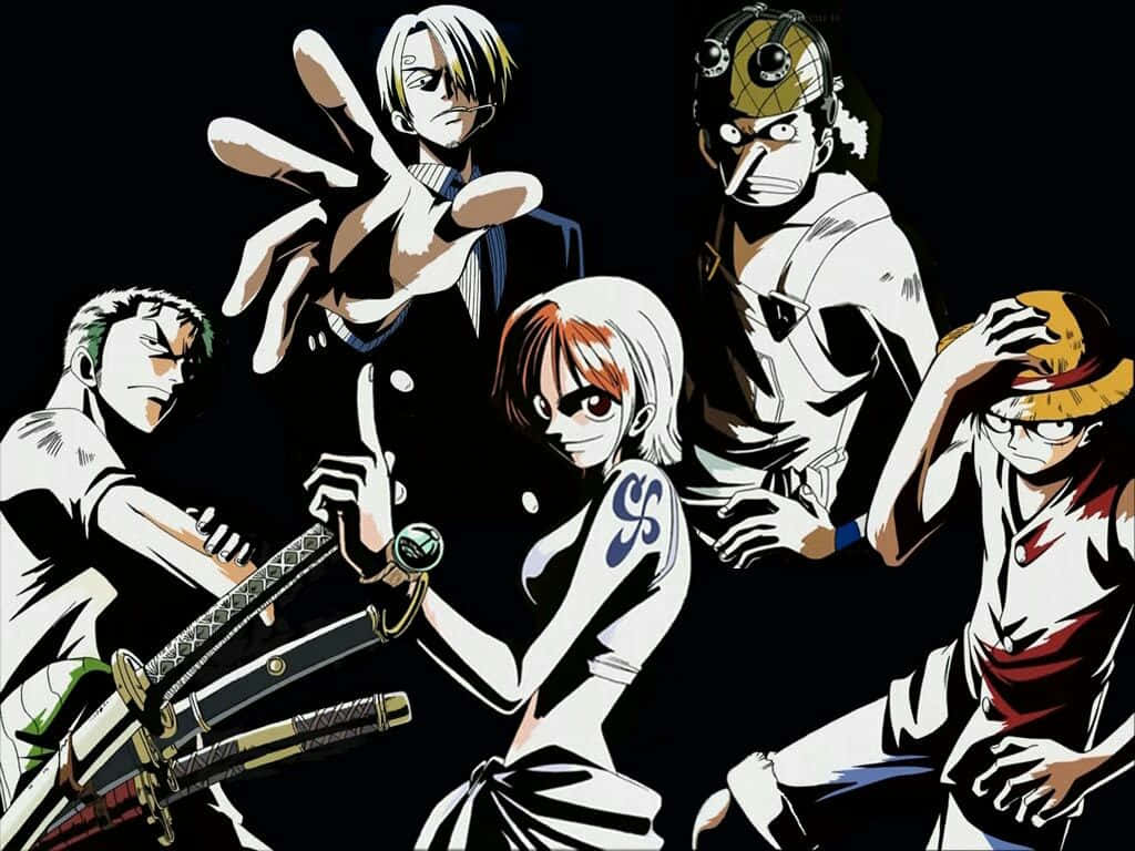 East Blue, anime characters, swords, SD Desktop Wallpaper