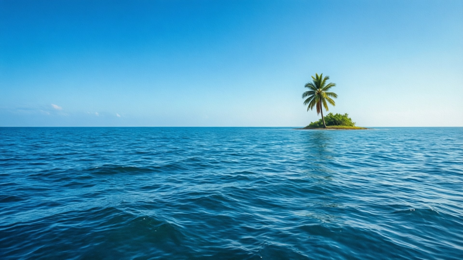 East Blue, palm tree, tropical island, Full HD Desktop Wallpaper