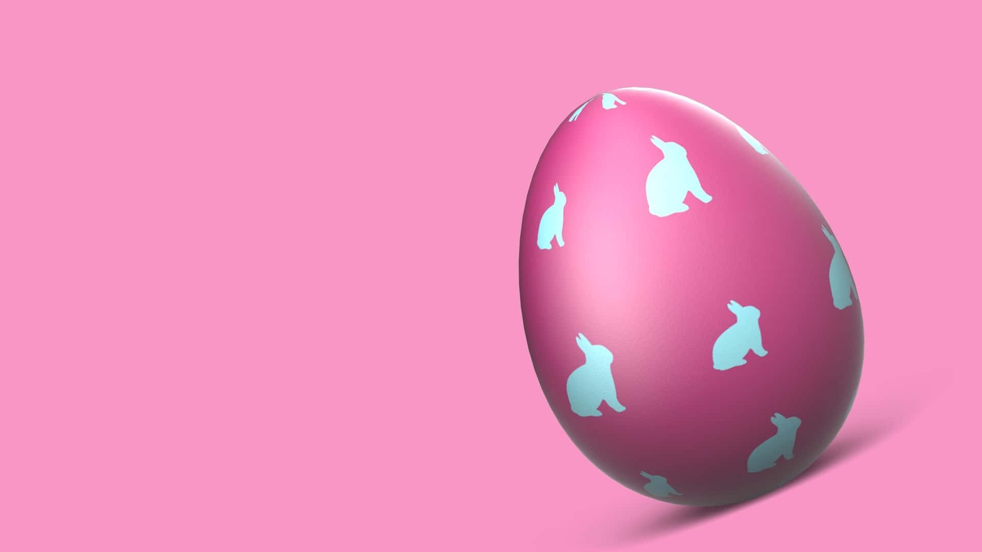 Easter Egg, pink, light blue, Full HD Desktop Wallpaper