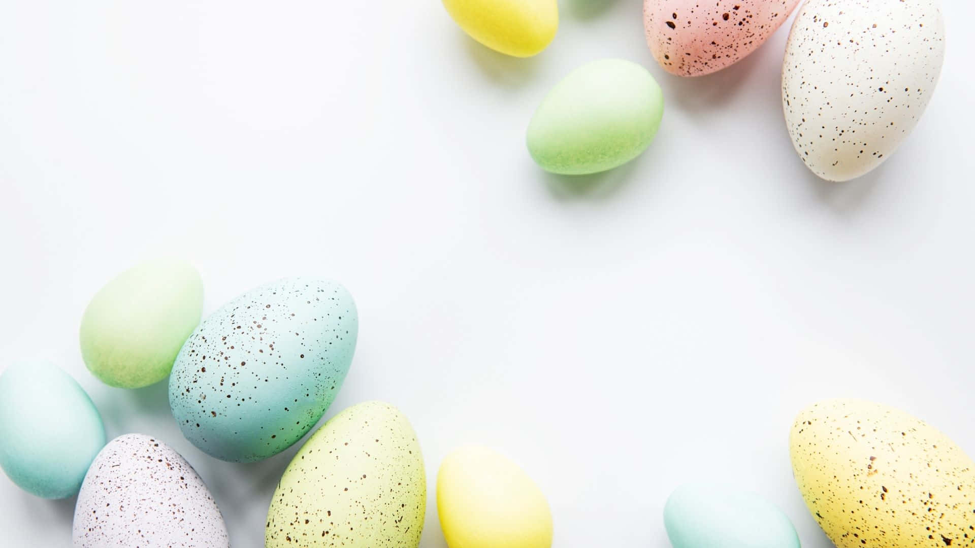 Easter egg, pastel, speckled, Full HD Desktop Wallpaper