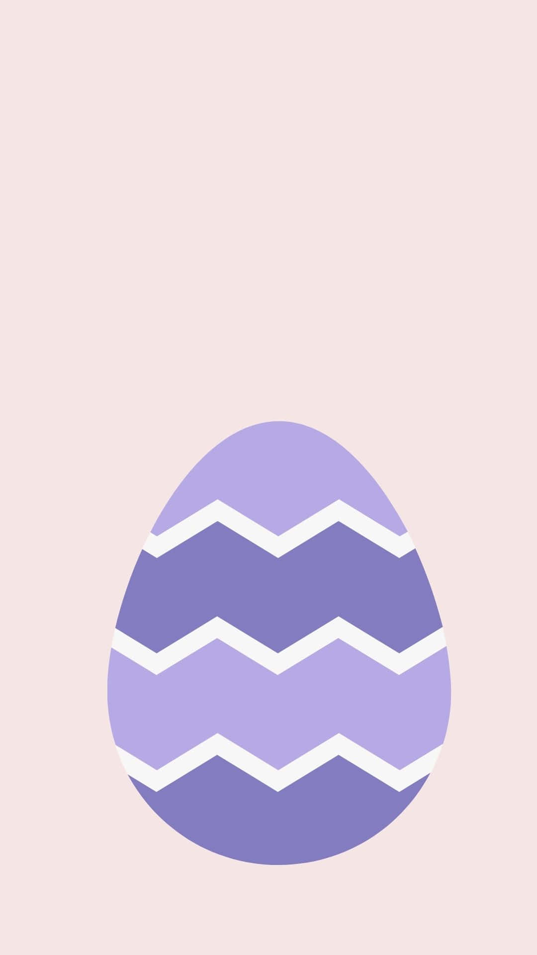 Easter Egg, purple, white zigzag stripes, Full HD Phone Wallpaper