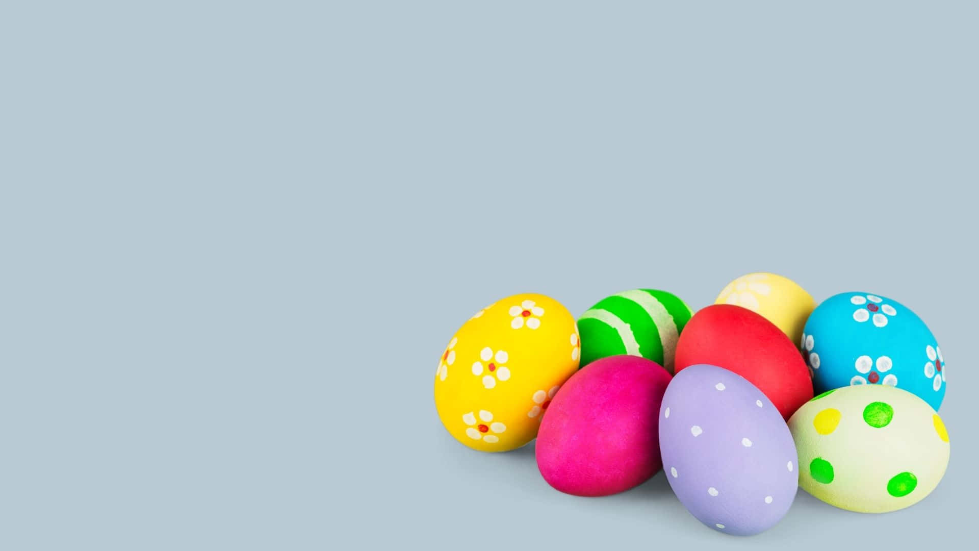Easter Egg, floral patterns, polka dot patterns, Full HD Desktop Wallpaper
