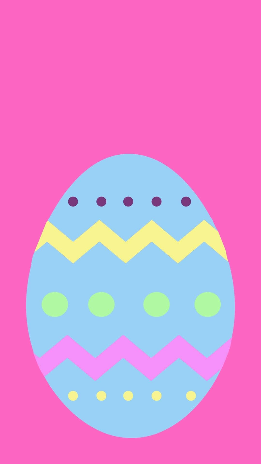 Easter egg, light blue, yellow, Full HD Phone Wallpaper
