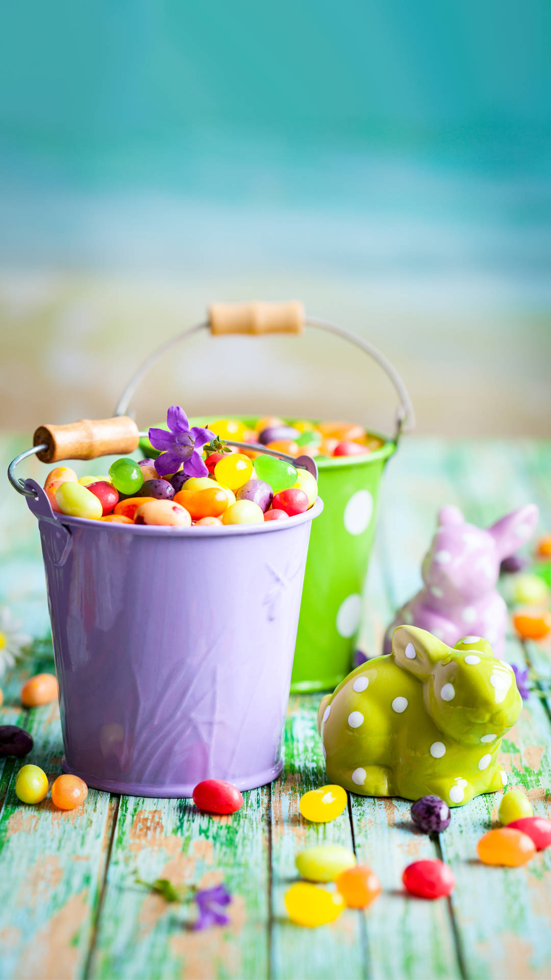 Easter, iPhone, jelly beans, Full HD Phone Wallpaper