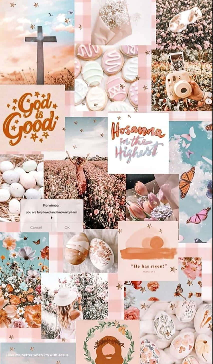 Cute Easter iPhone, pastel-toned, Easter-themed images, HD Phone Wallpaper