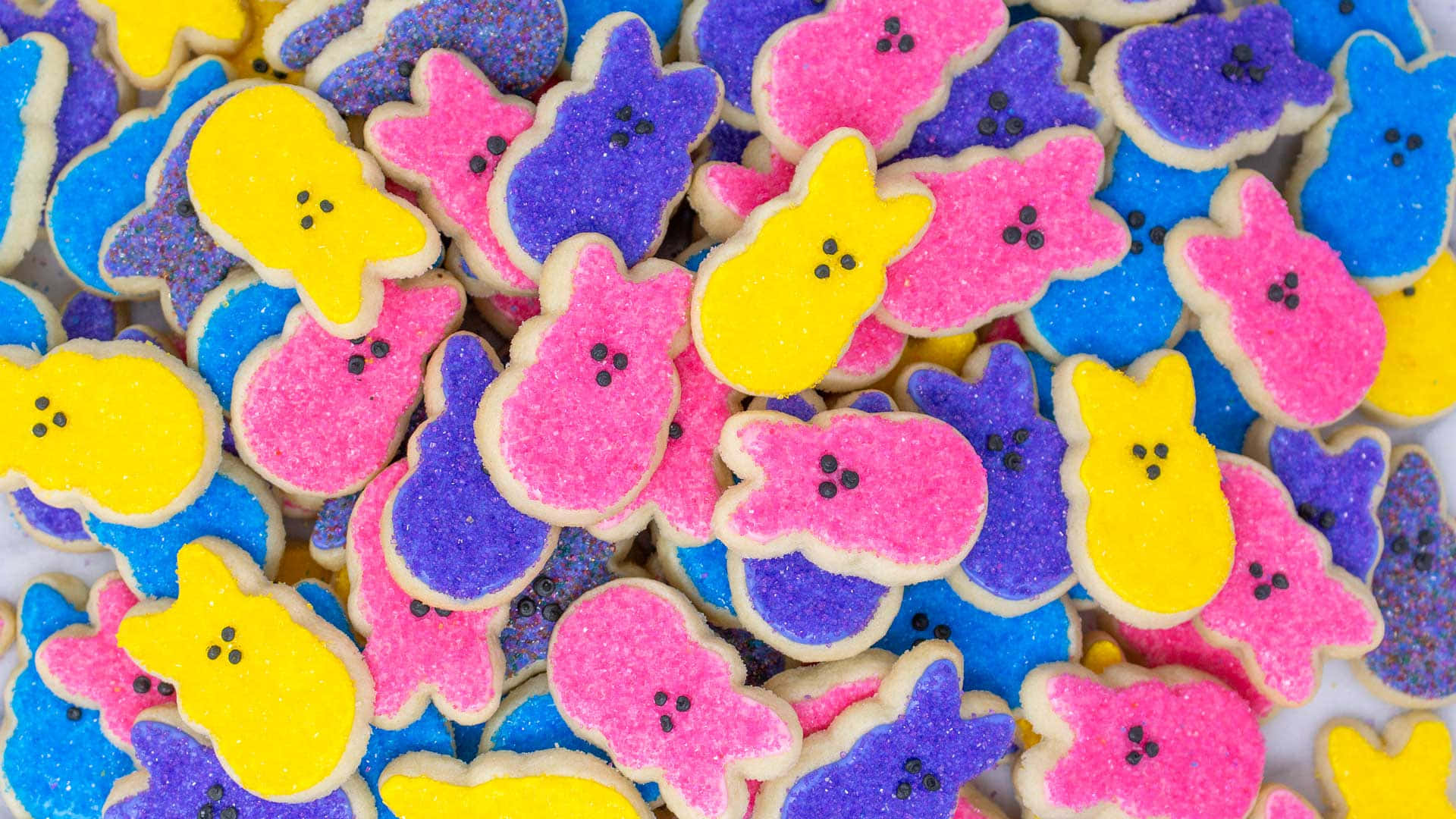 Easter Peeps, bunny, ghost, Full HD Desktop Wallpaper
