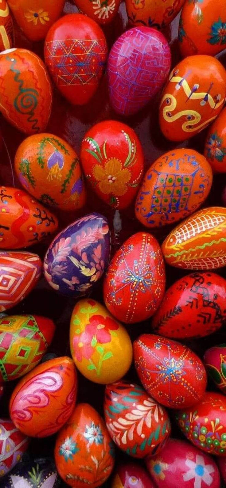 Easter Phone, red, orange, HD Phone Wallpaper