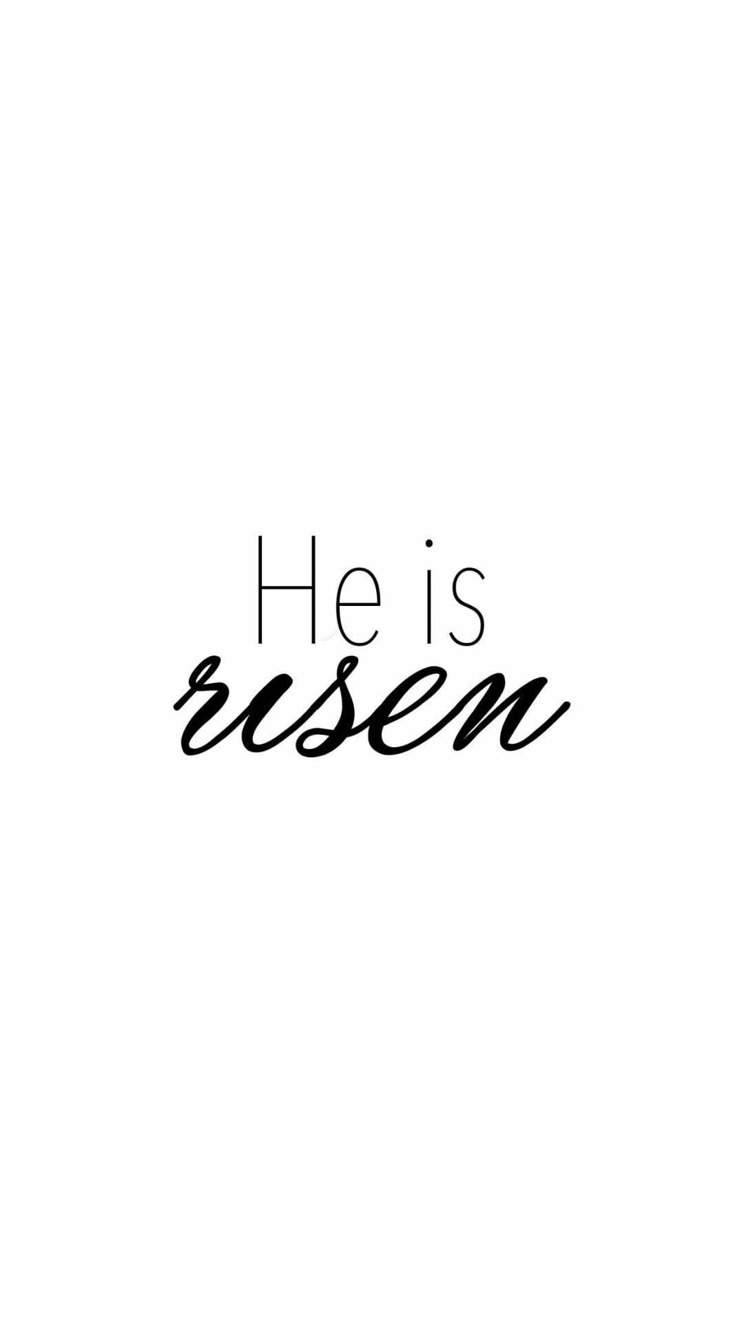 iPhone, Easter, He is risen, Full HD Phone Wallpaper