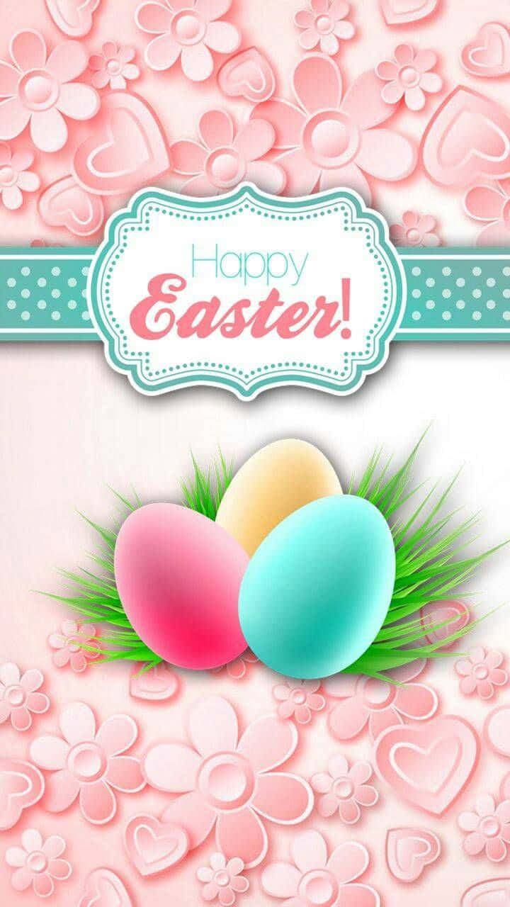 Easter, iPhone cover, pastel Easter eggs, HD Phone Wallpaper