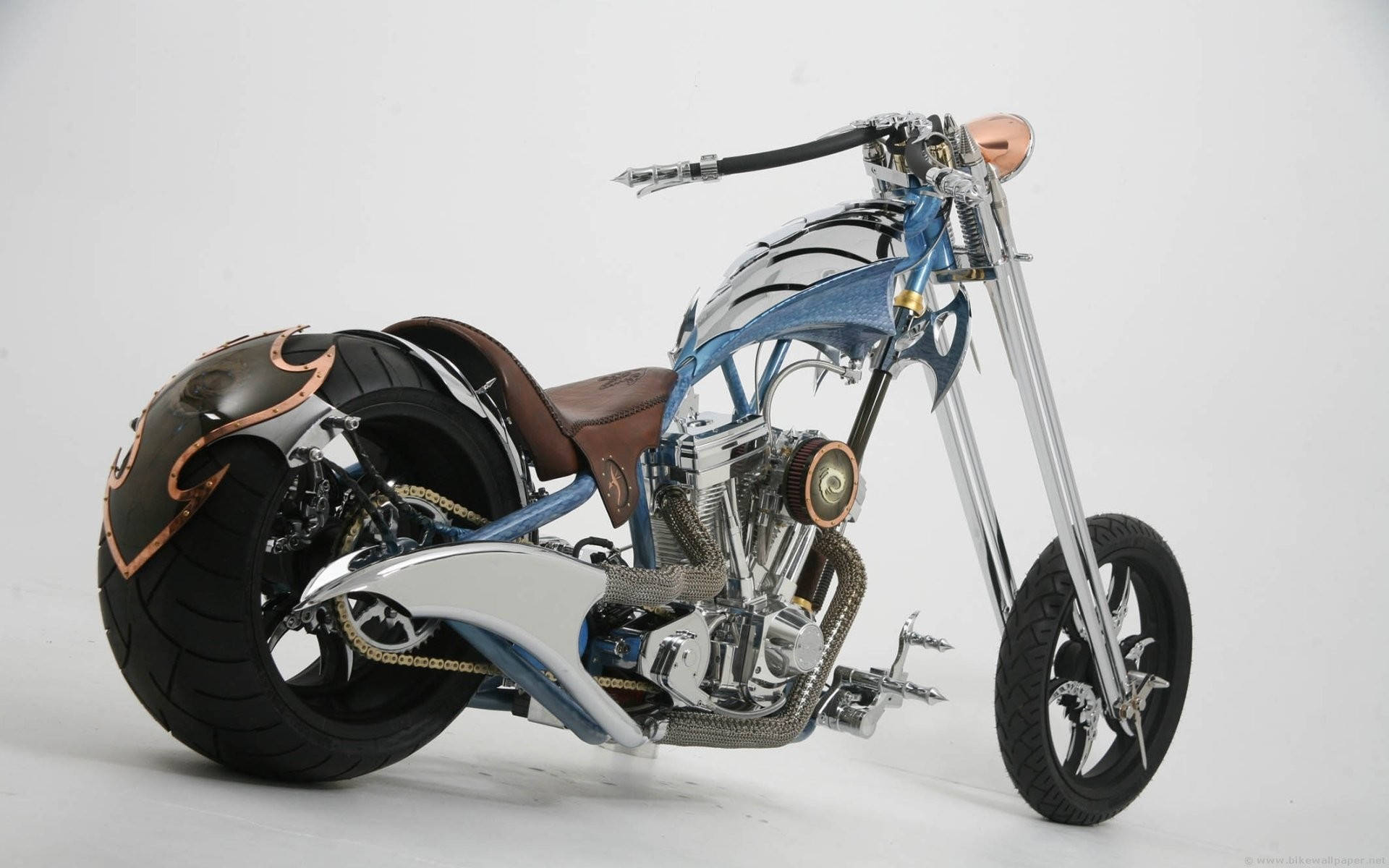 Easy Rider, motorbike, chrome accents, Full HD Desktop Wallpaper