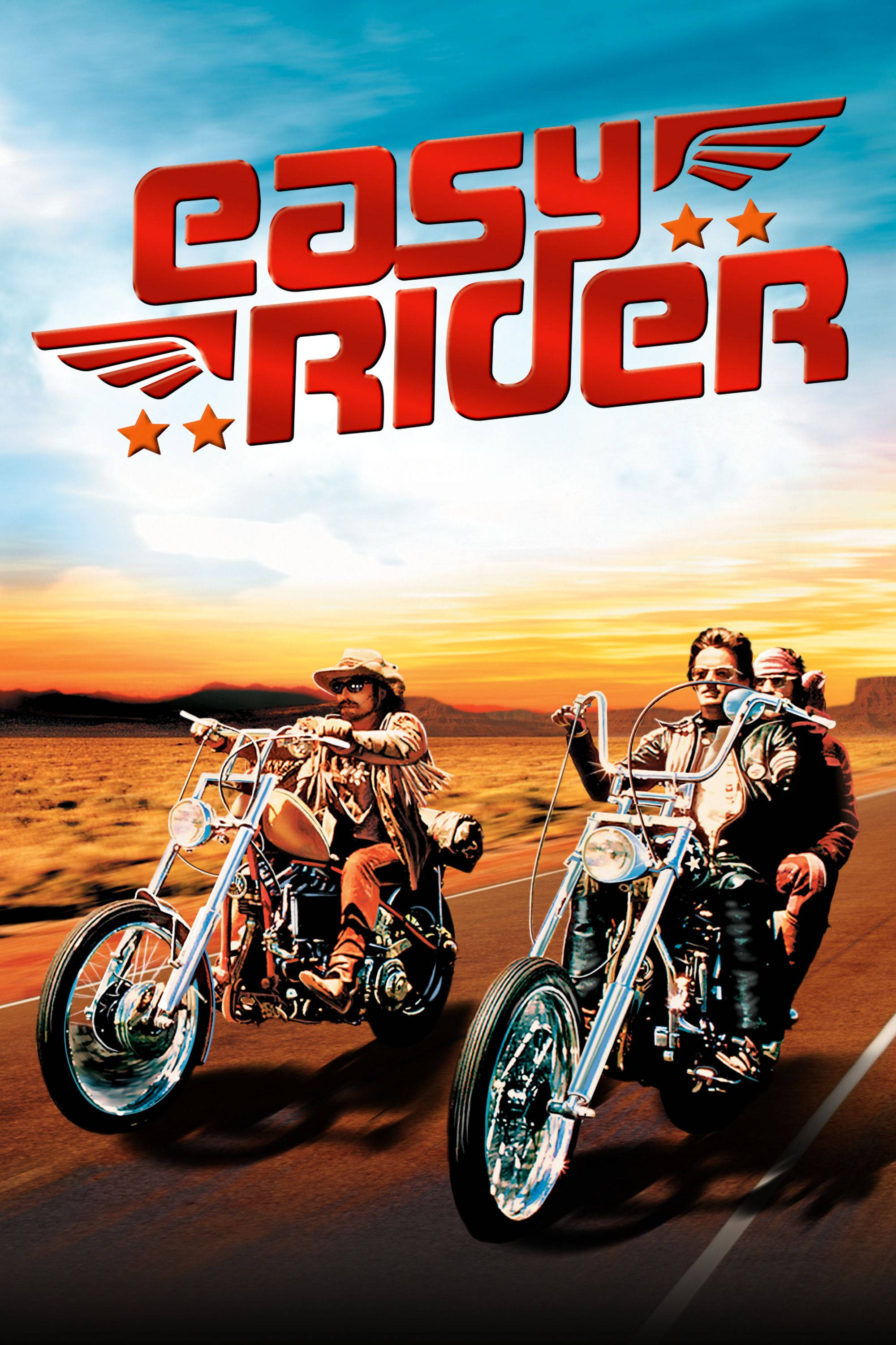 Easy Rider, 1969, desert highway, 2K Phone Wallpaper