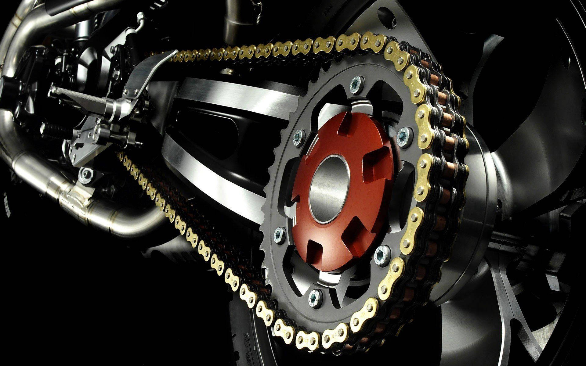 Easy Rider, gold chain belt, motorcycle chain, Full HD Desktop Wallpaper
