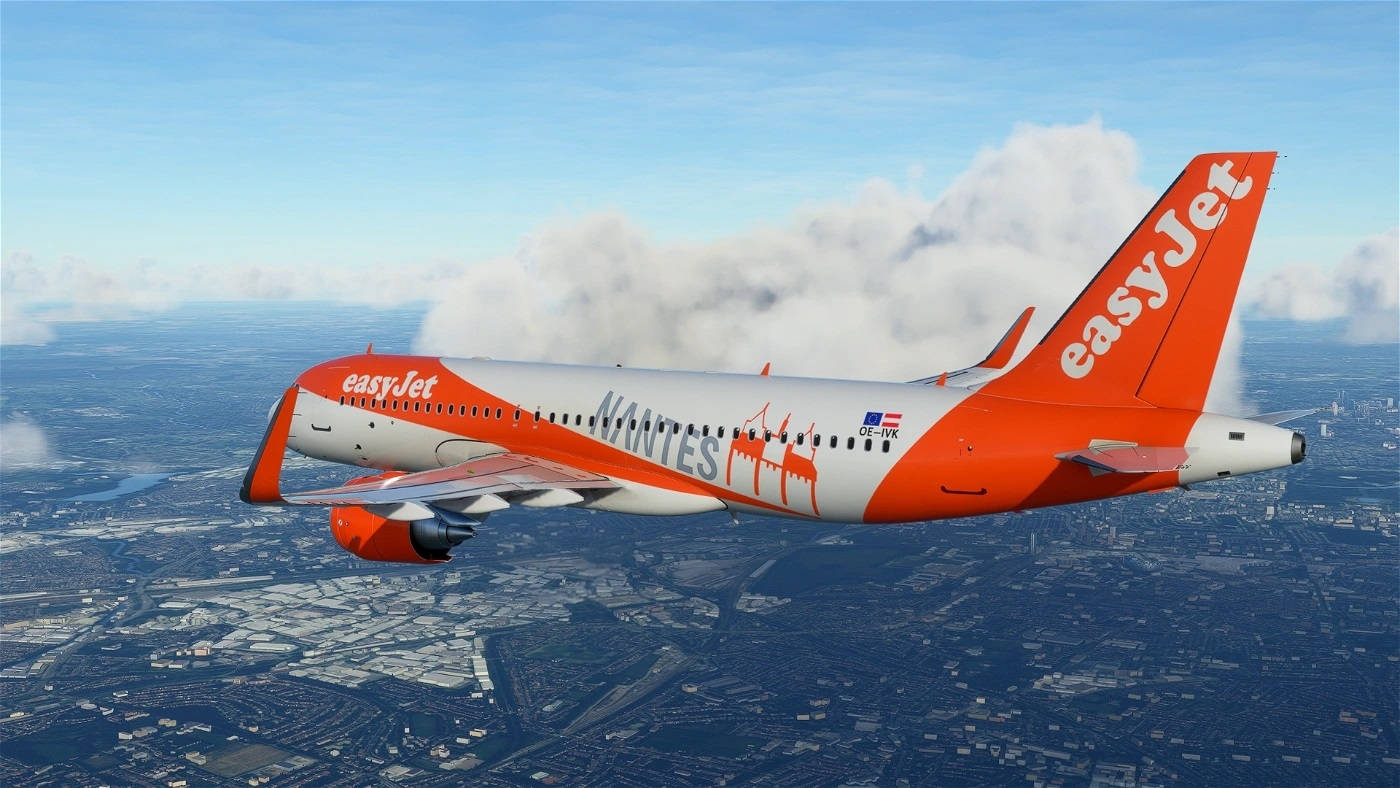 easyJet, orange and white, airplane, HD Desktop Wallpaper