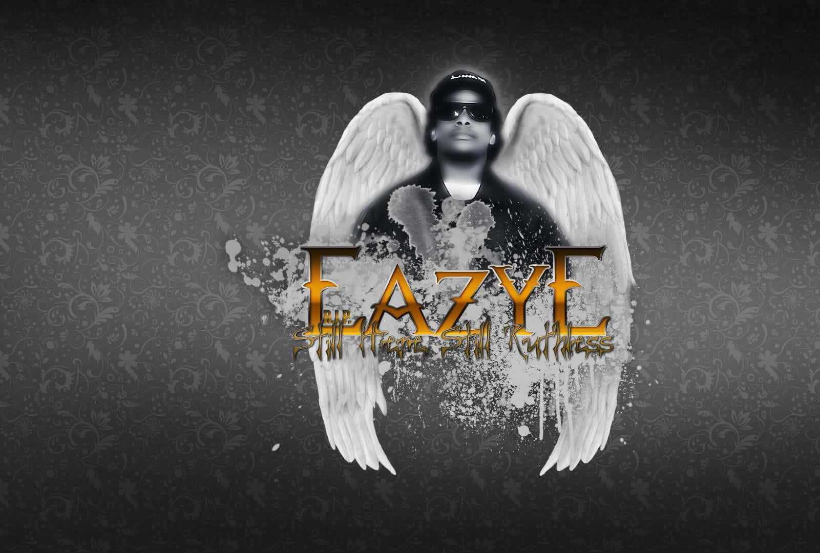 Eazy E, angel wings, sunglasses, HD Desktop Wallpaper