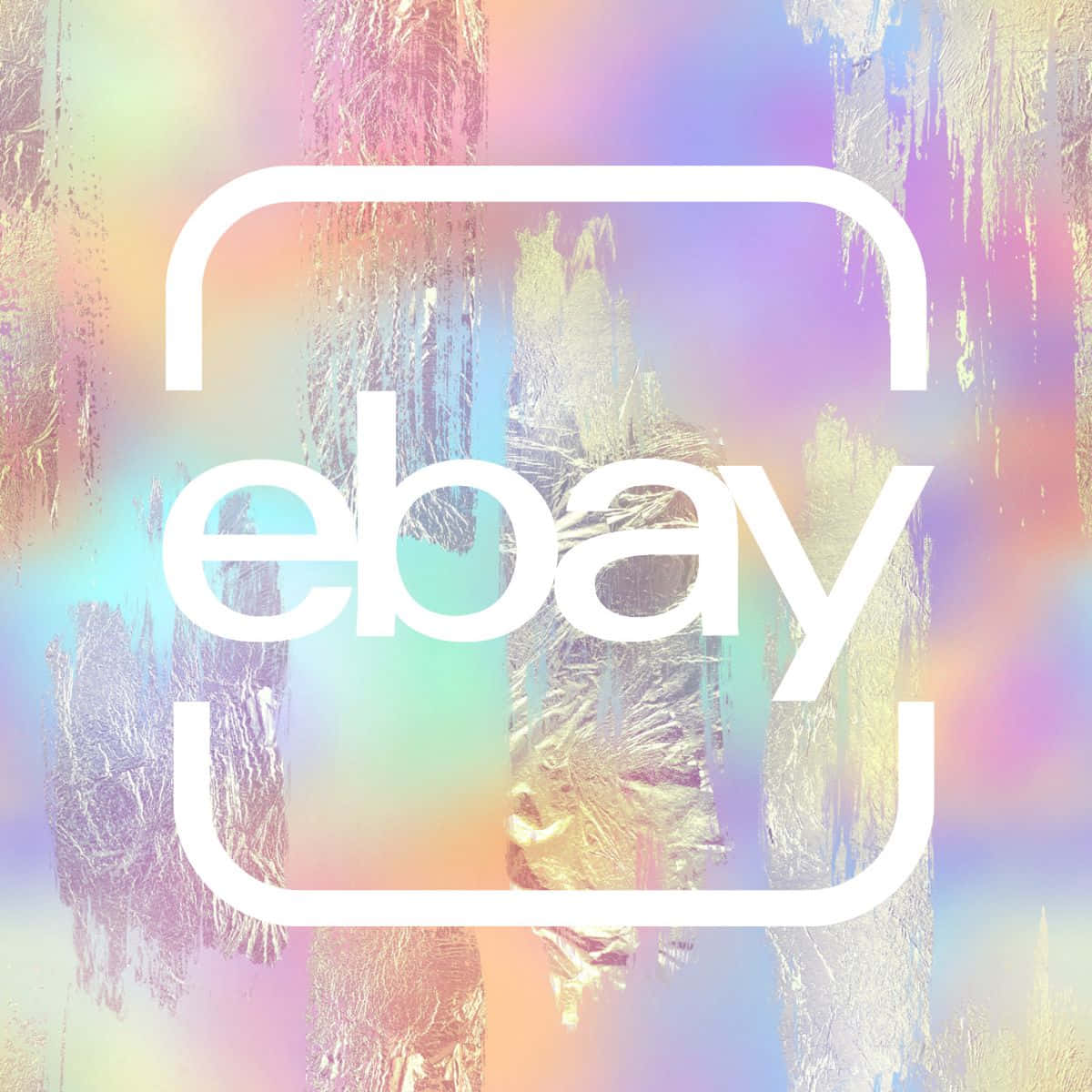 eBay UK, rainbow cellophane, white eBay logo, SD Desktop Wallpaper