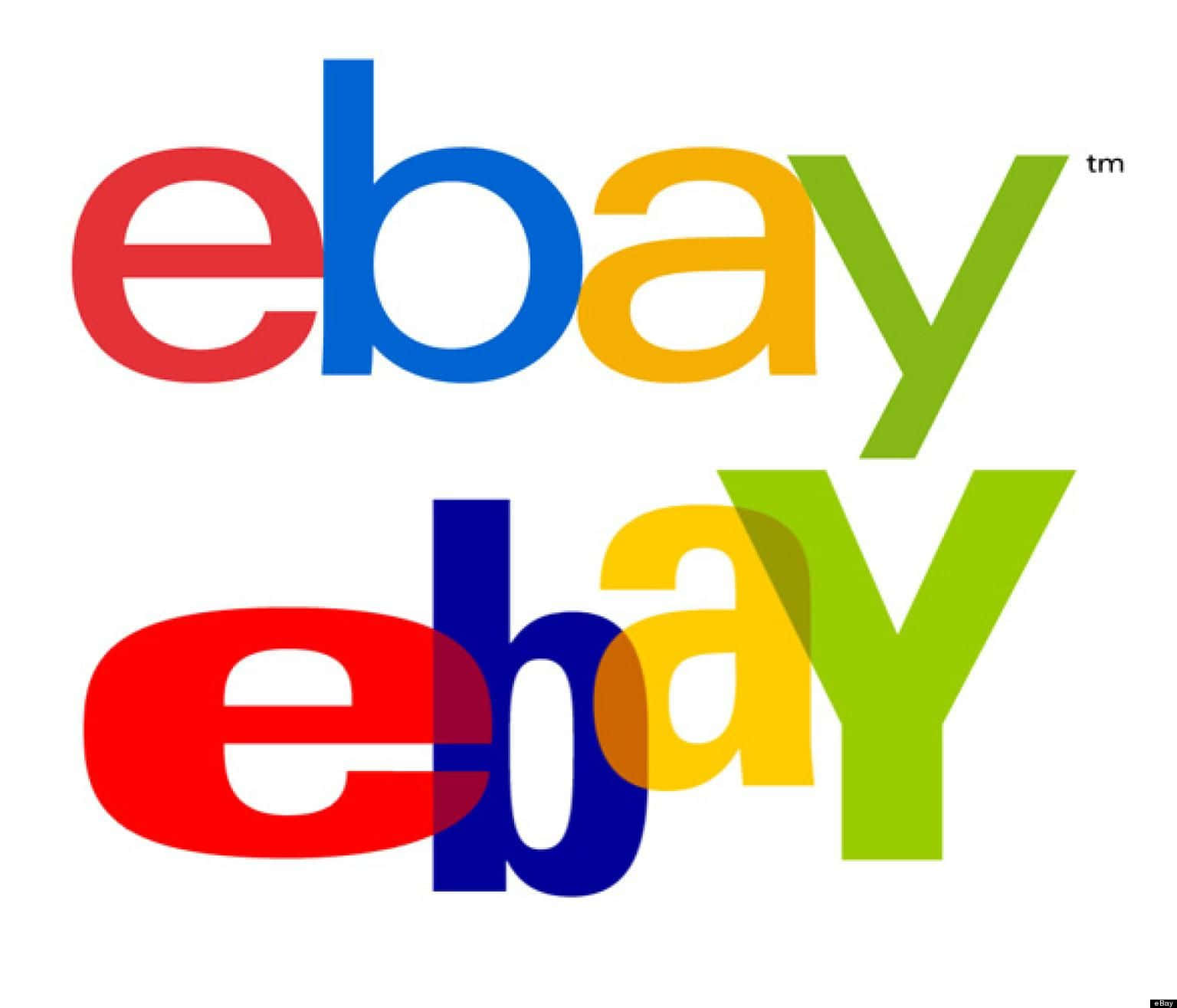 eBay UK, bold colorful letters, stacked vertically, HD Desktop Wallpaper