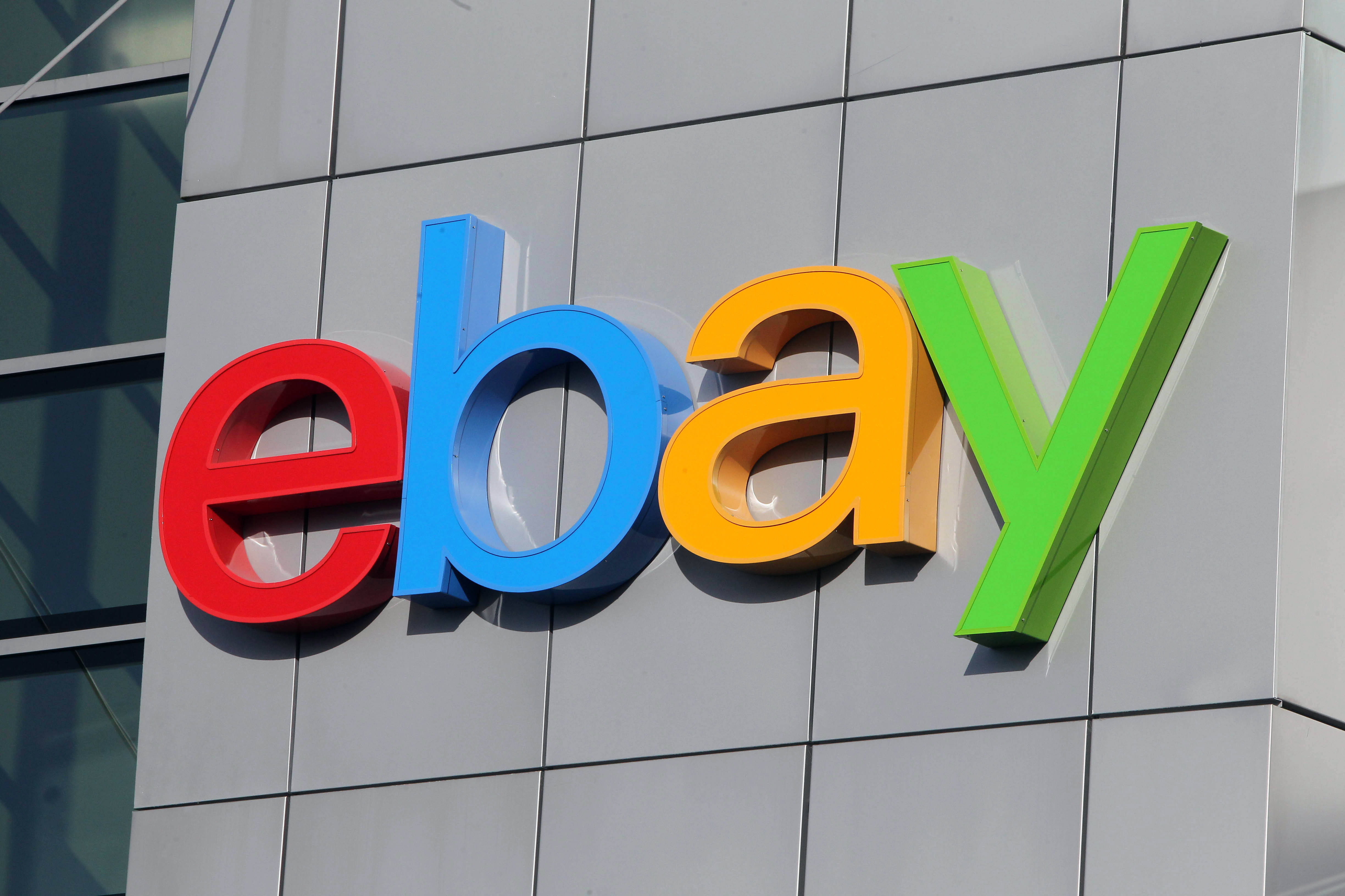 eBay, red, blue, 4K Desktop Wallpaper