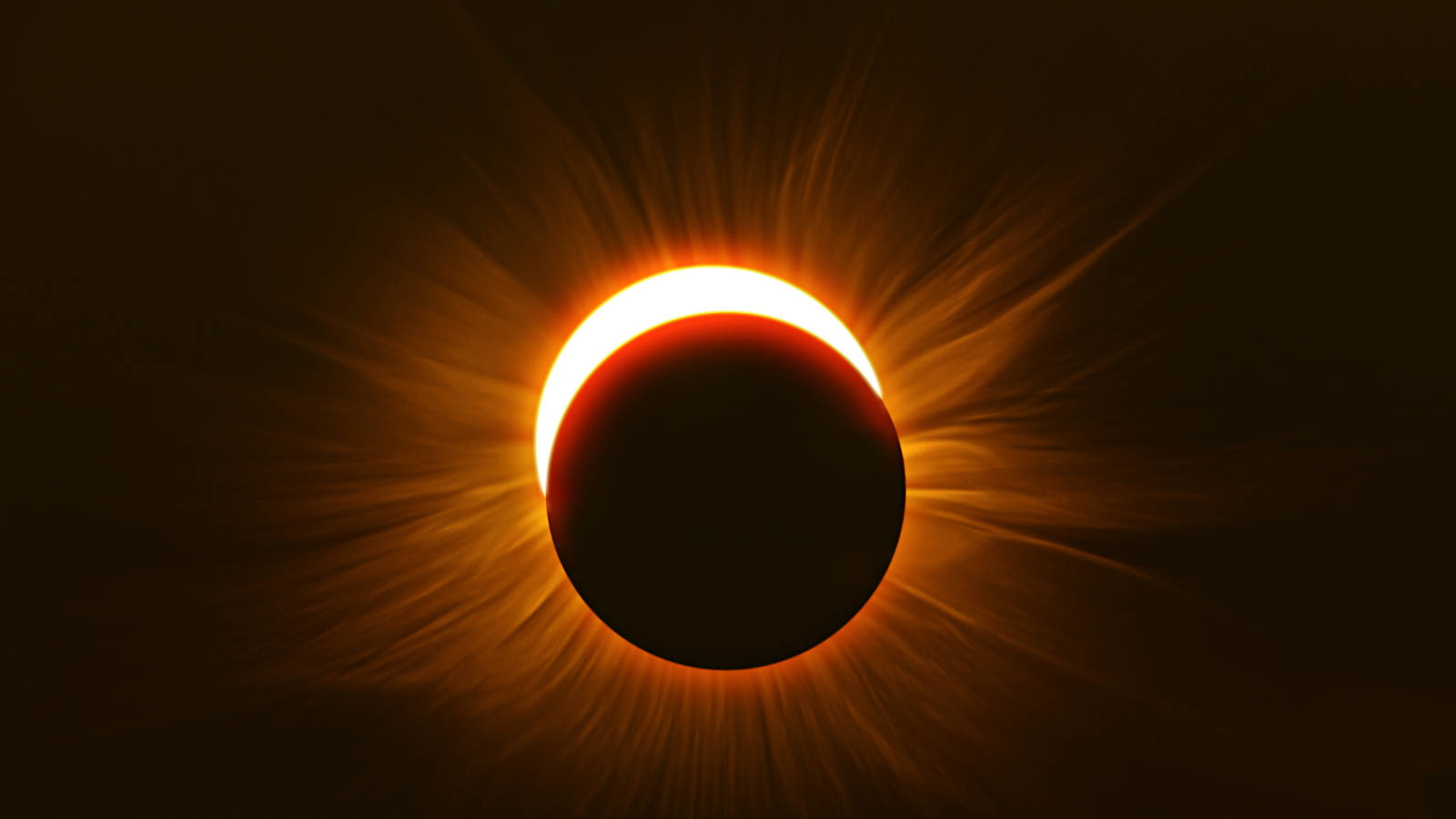 solar eclipse, corona, dark sky, HD Desktop Wallpaper