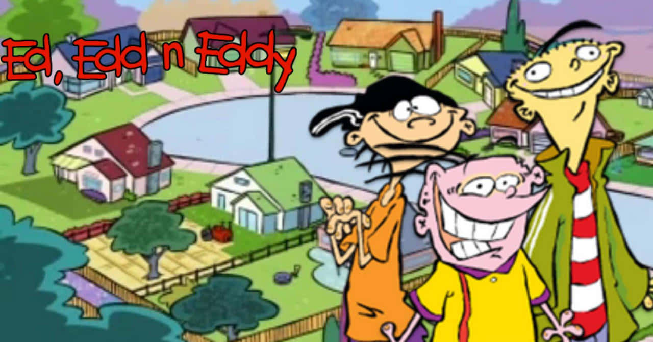 Ed Edd N Eddy, suburban neighborhood, pond, HD Desktop Wallpaper