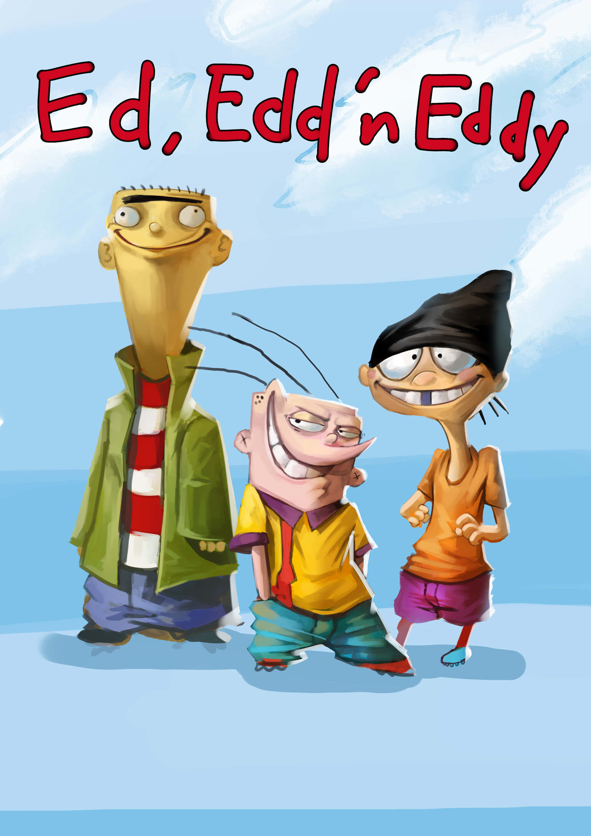 Ed Edd N Eddy, 3D art, cartoon boys, 2K Phone Wallpaper