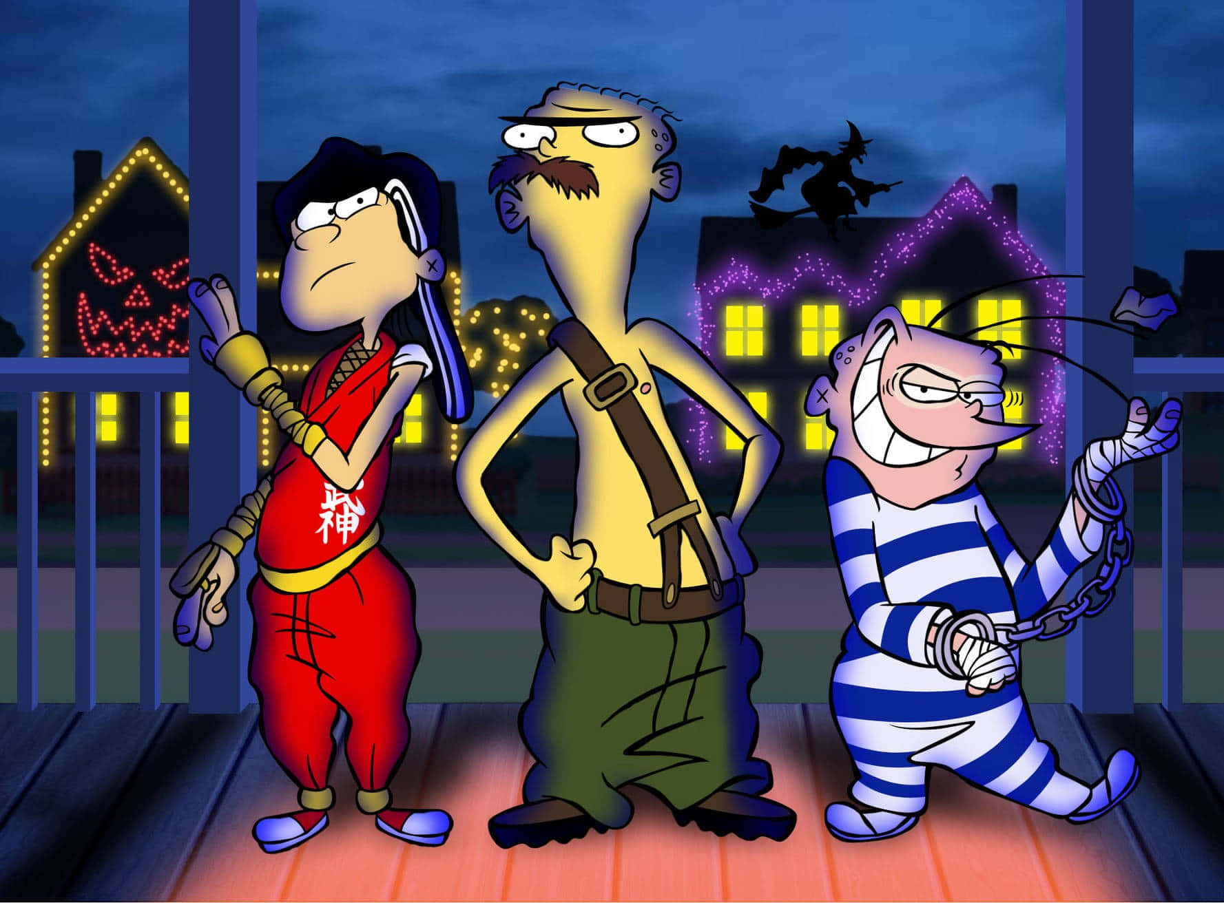 Ed Edd N Eddy, Halloween decorations, witch, HD Desktop Wallpaper