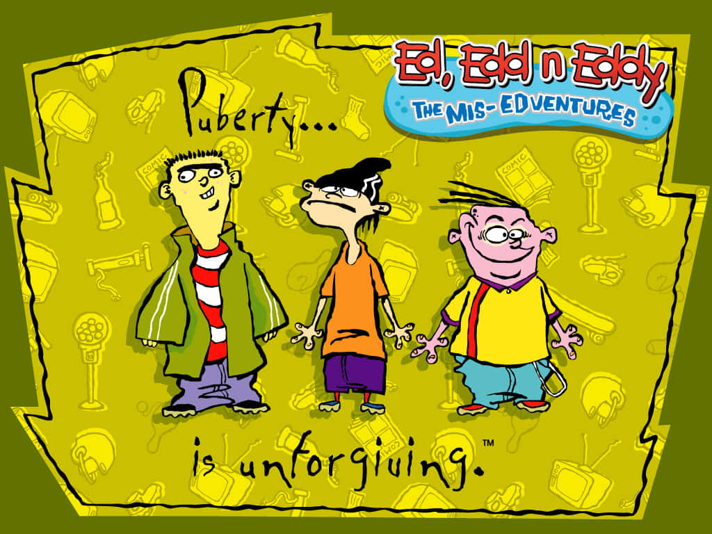 Ed Edd N Eddy, mis-edventures, three cartoon boys, SD Desktop Wallpaper