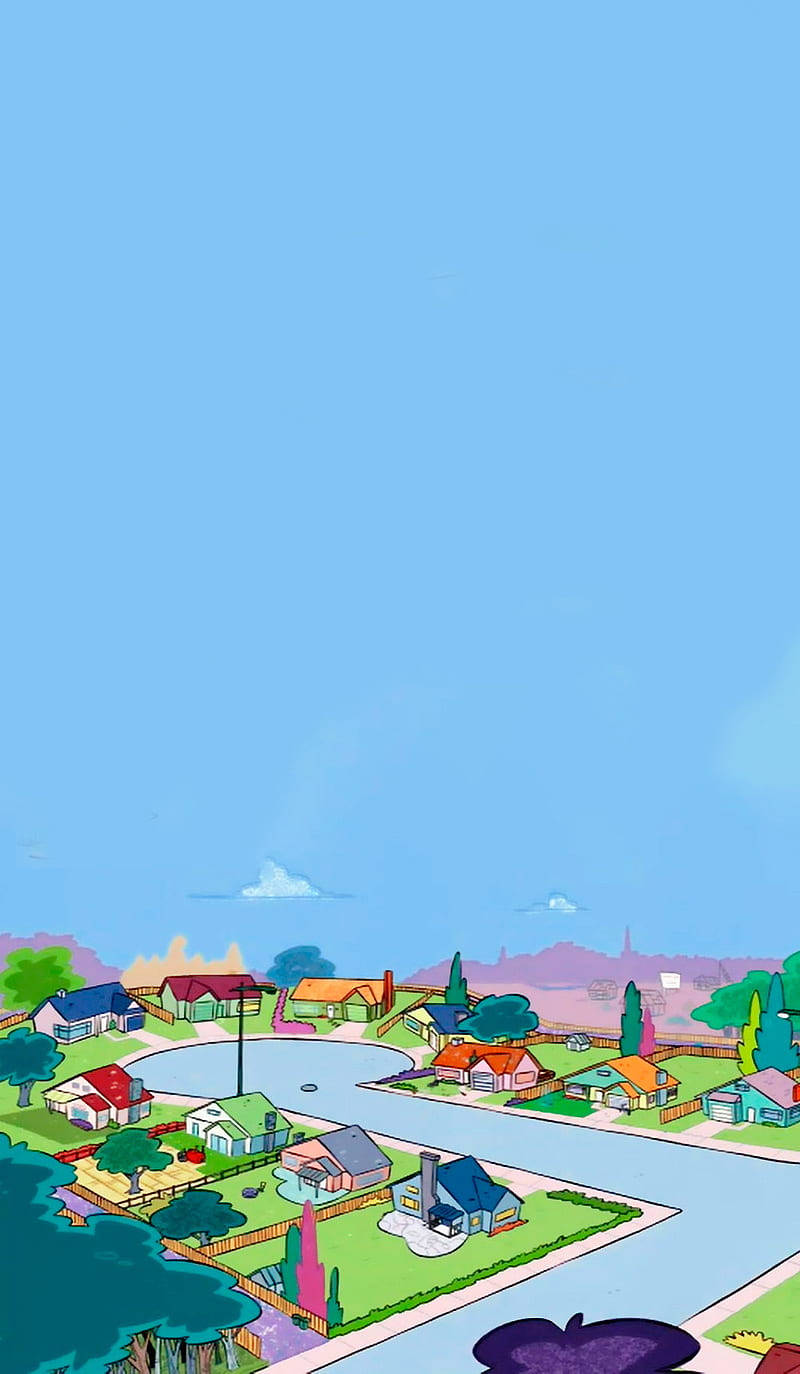 Ed Edd N Eddy, neighborhood, colorful houses, HD Phone Wallpaper