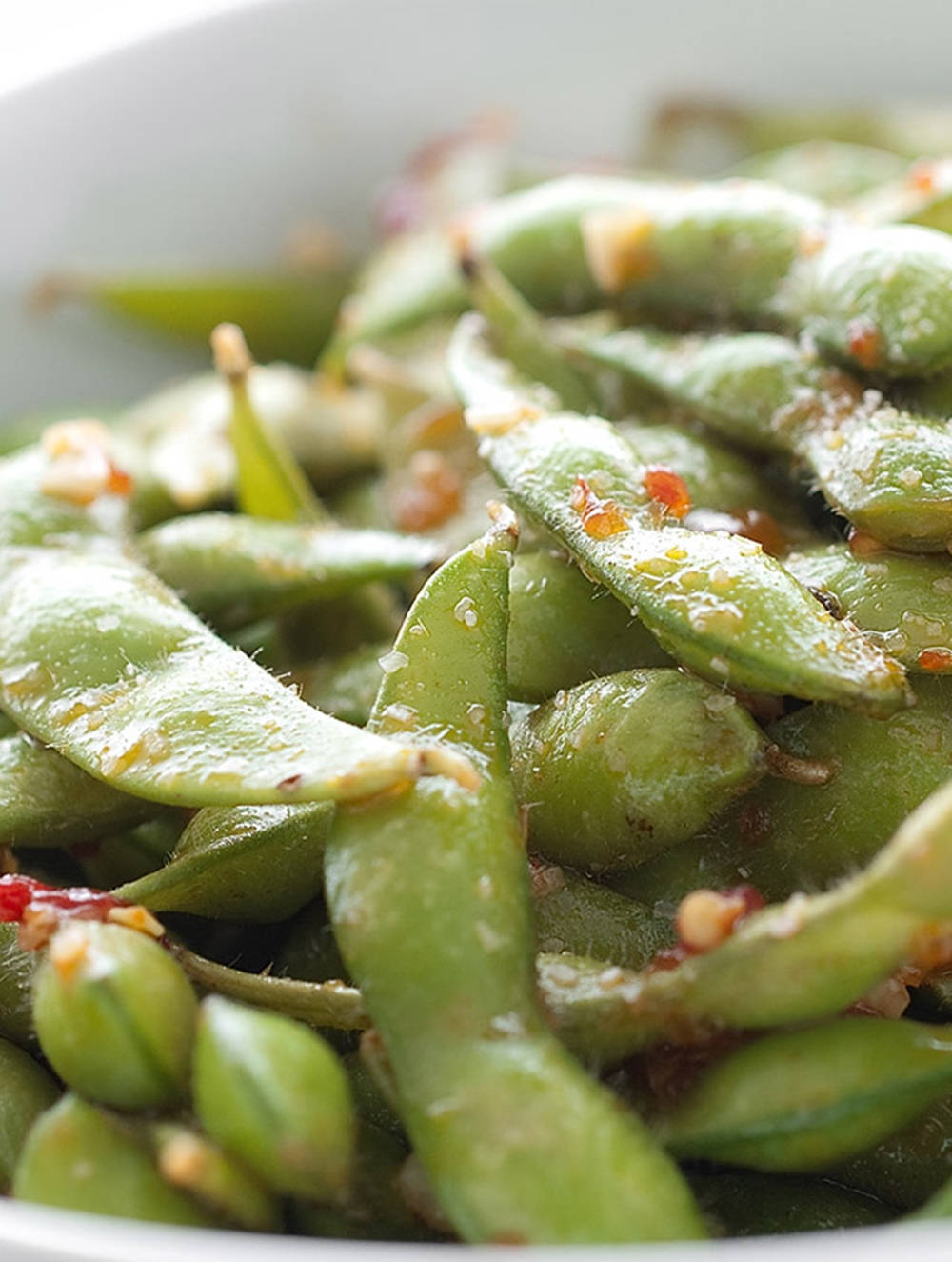edamame, sesame oil, chili flakes, HD Phone Wallpaper