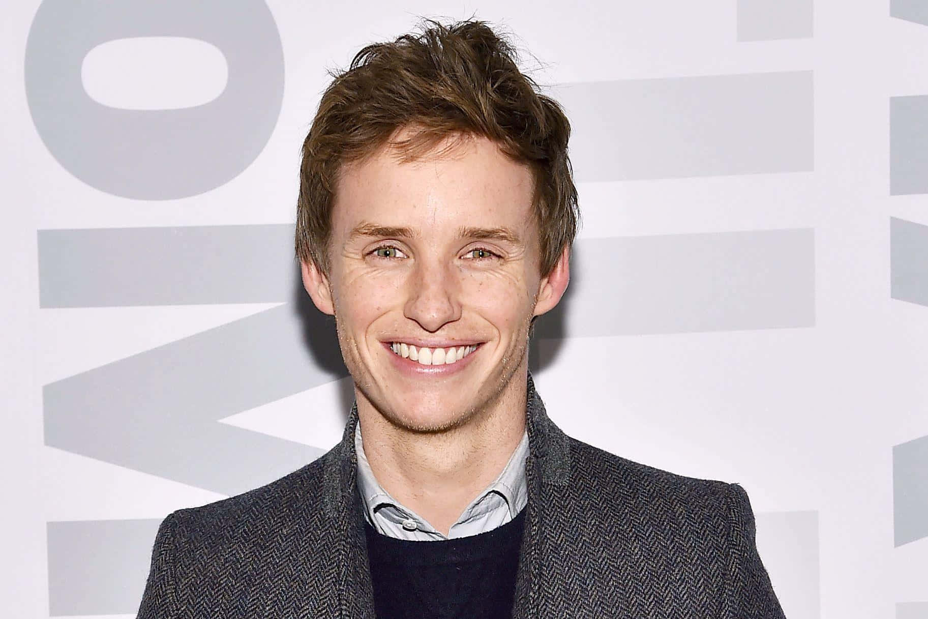 Eddie Redmayne, black suit, maroon background, HD Desktop Wallpaper