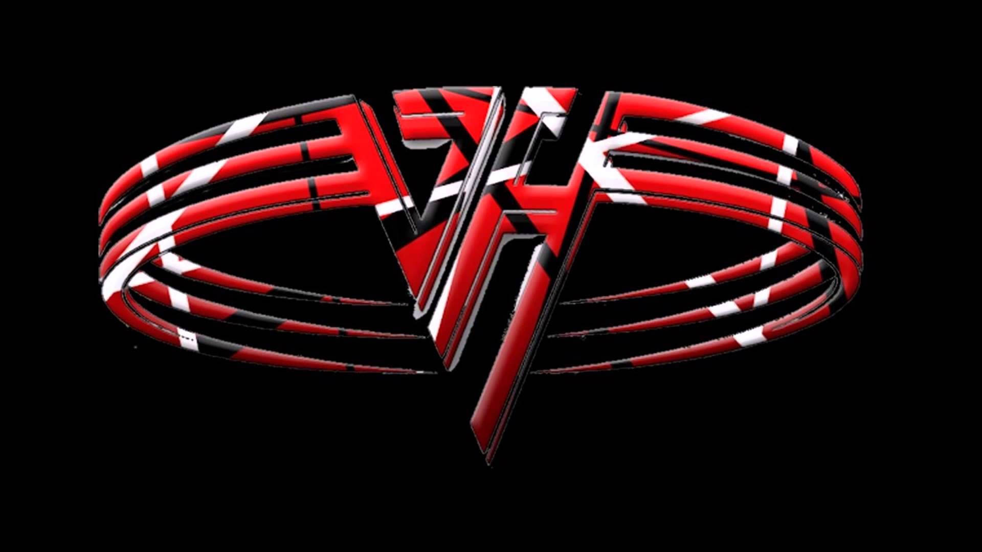 Eddie Van Halen, band logo, red, Full HD Desktop Wallpaper