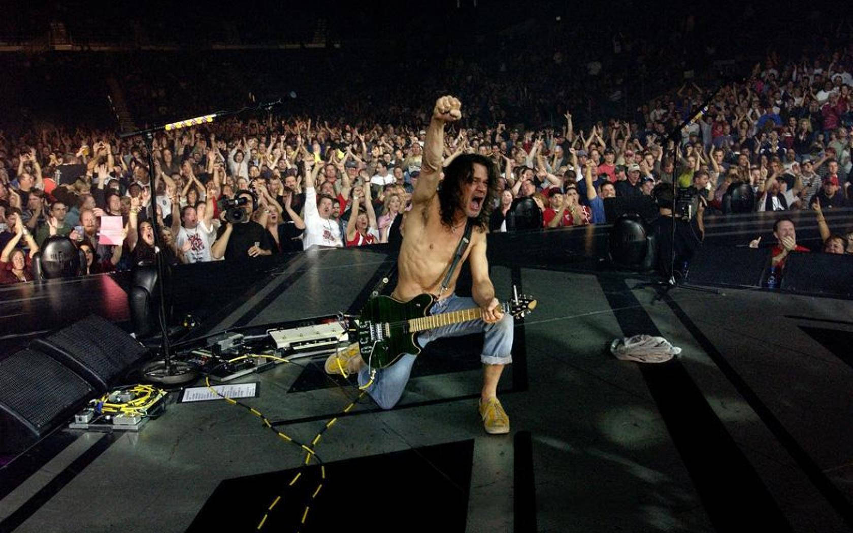 Eddie Van Halen, concert, stage, HD Desktop Wallpaper