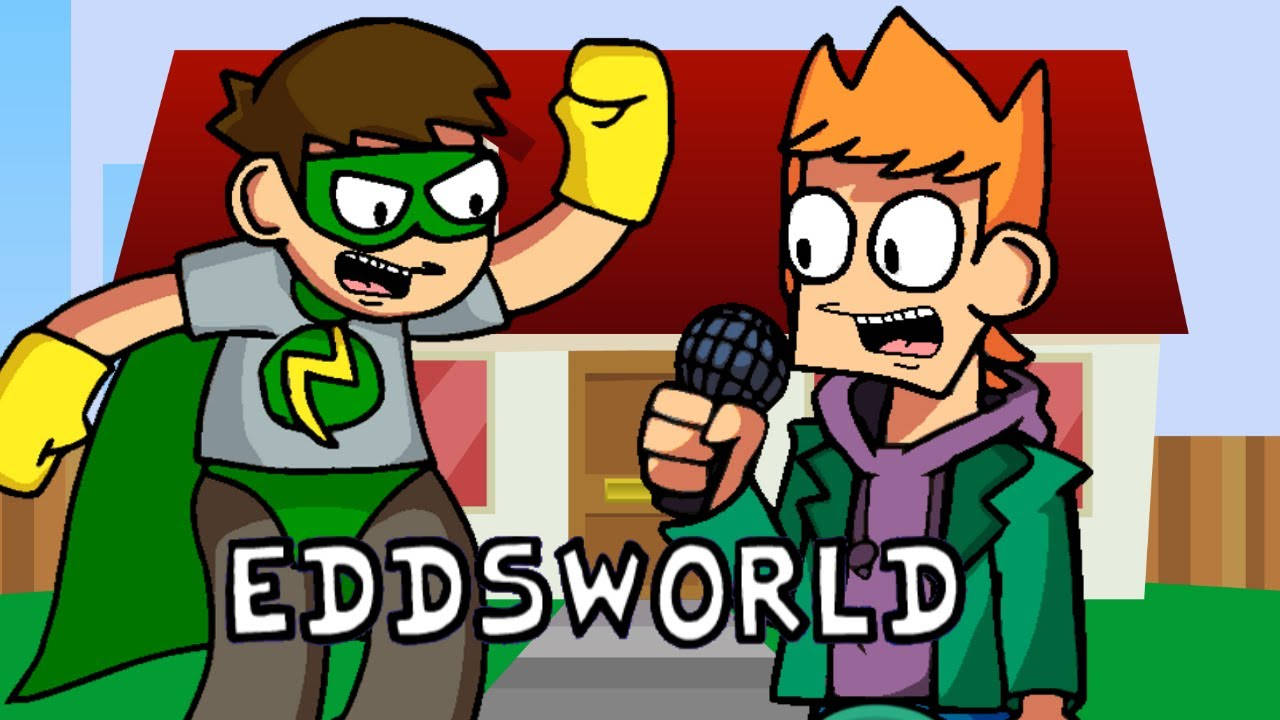 Eddsworld, green superhero costume, microphone, HD Desktop Wallpaper