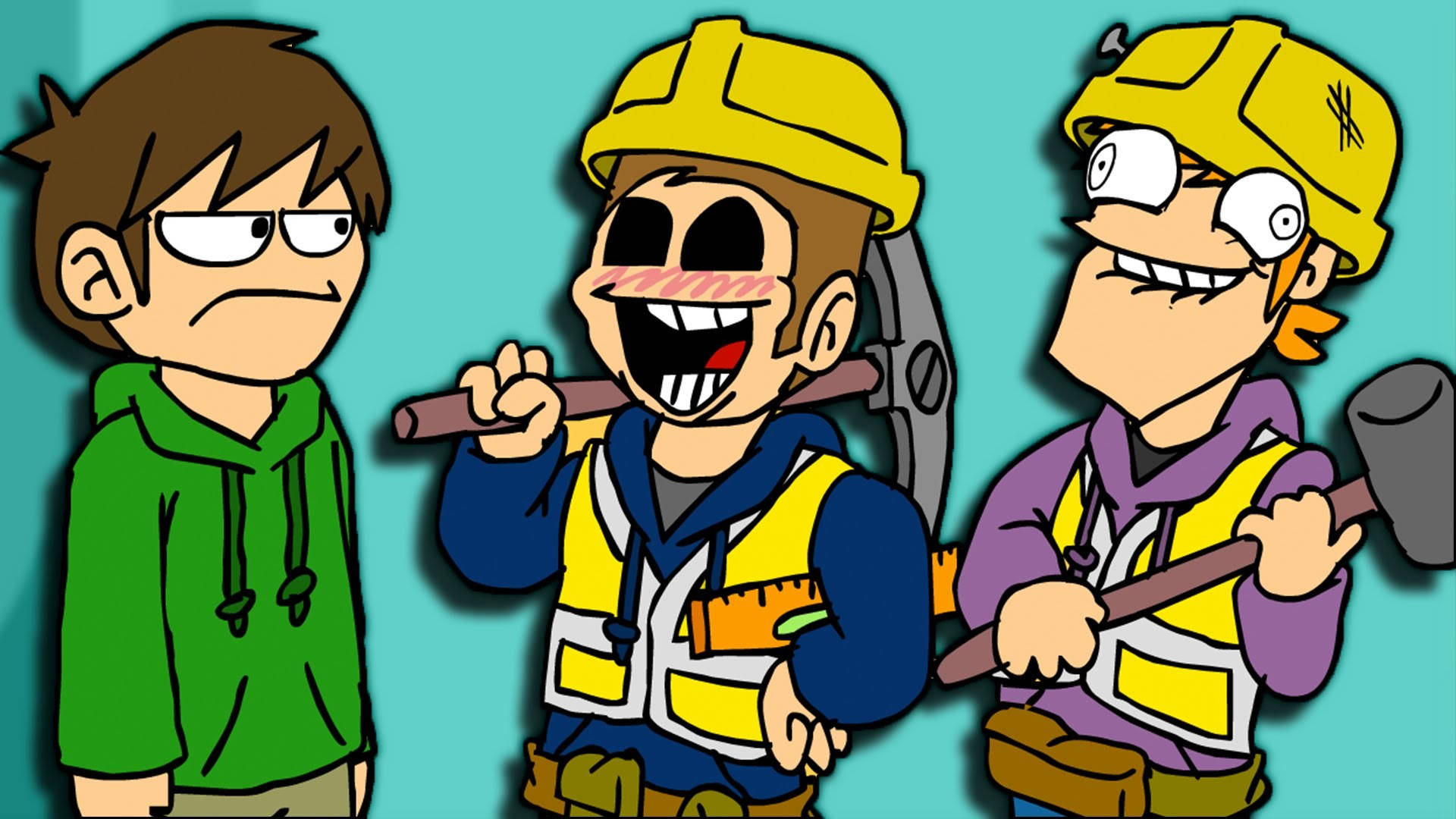 Eddsworld, sledgehammer, hammer, Full HD Desktop Wallpaper