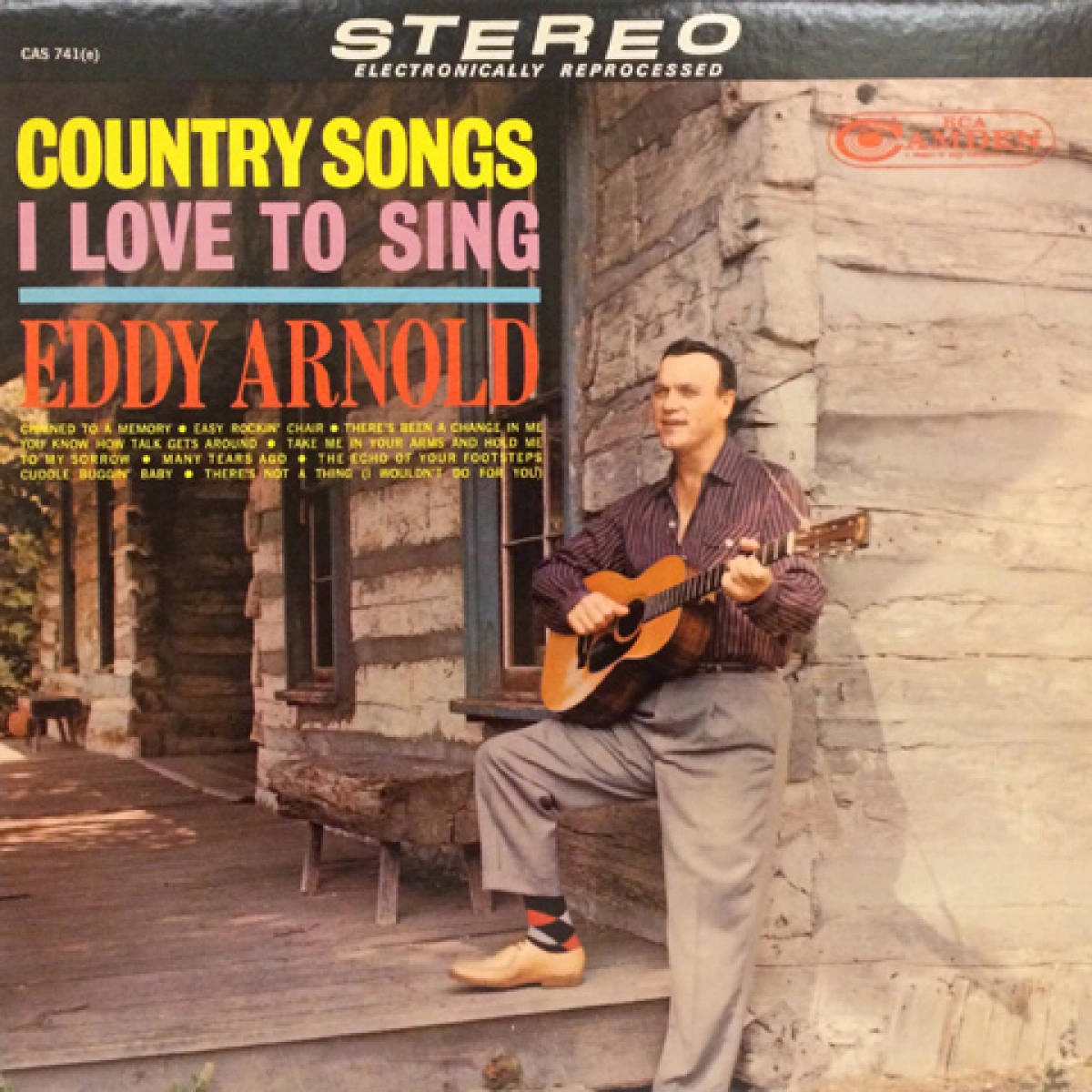 Eddy Arnold, acoustic guitar, porch, SD Desktop Wallpaper