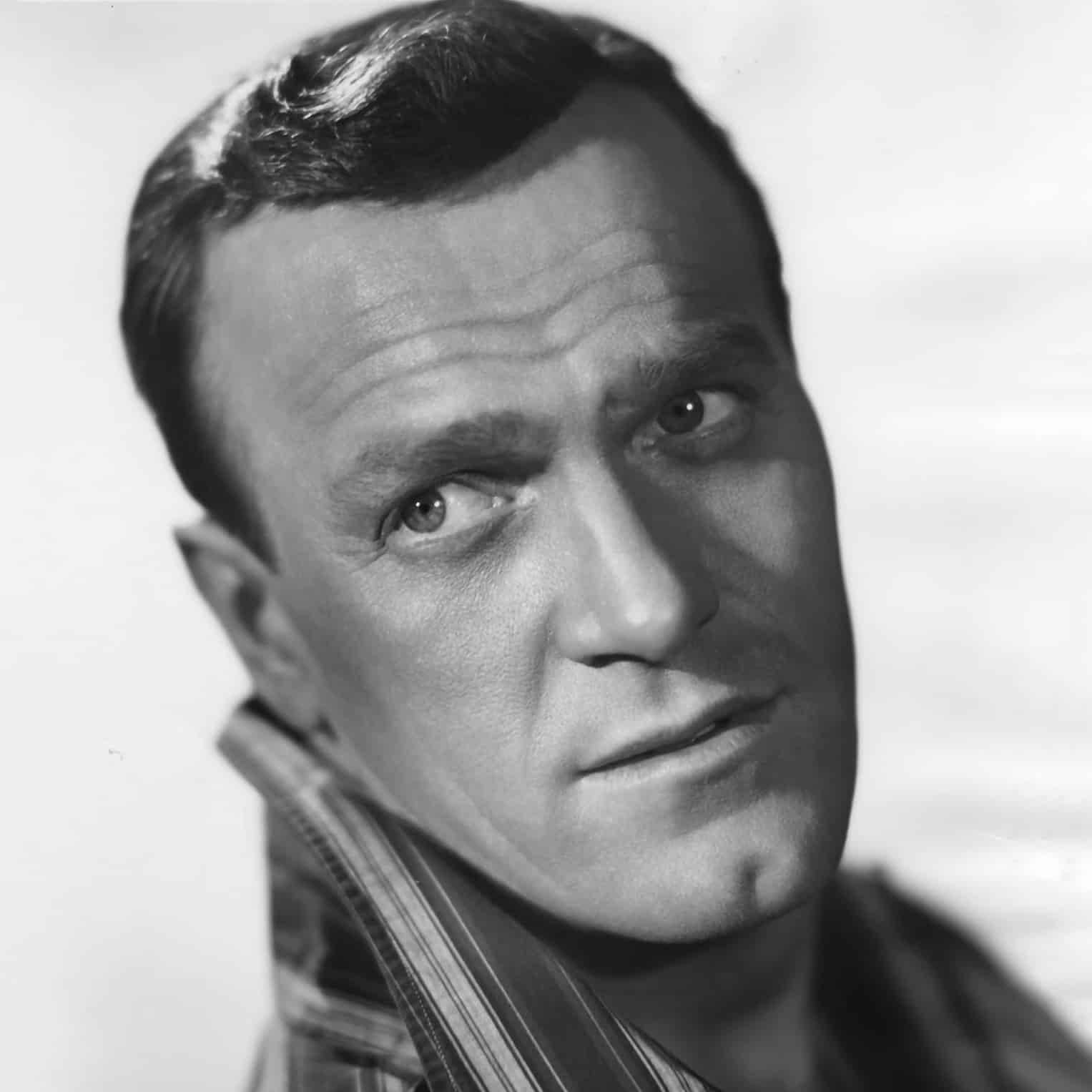 Eddy Arnold, black and white, close-up portrait, HD Desktop Wallpaper