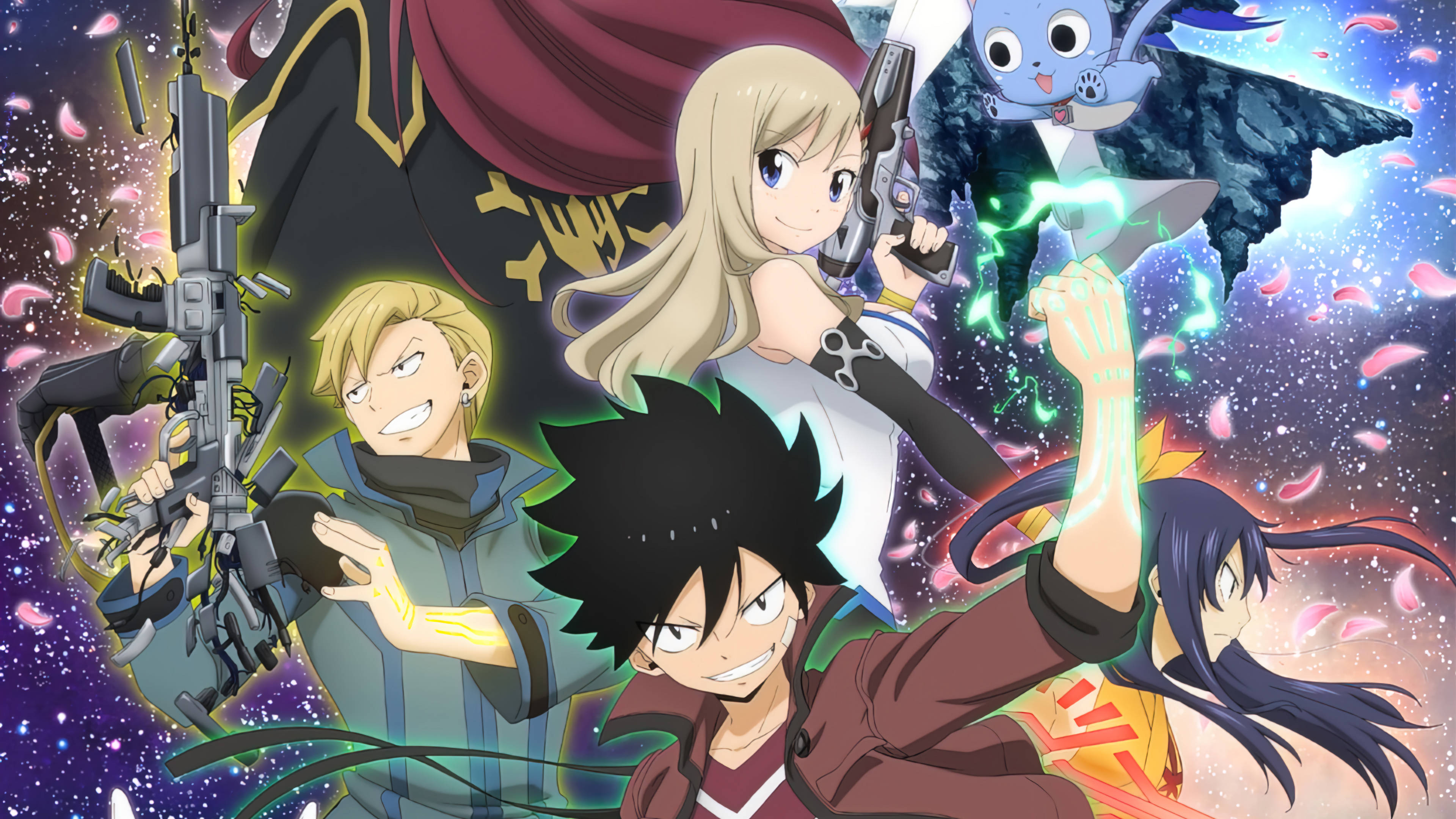 Edens Zero, anime characters, weapons, 4K Desktop Wallpaper
