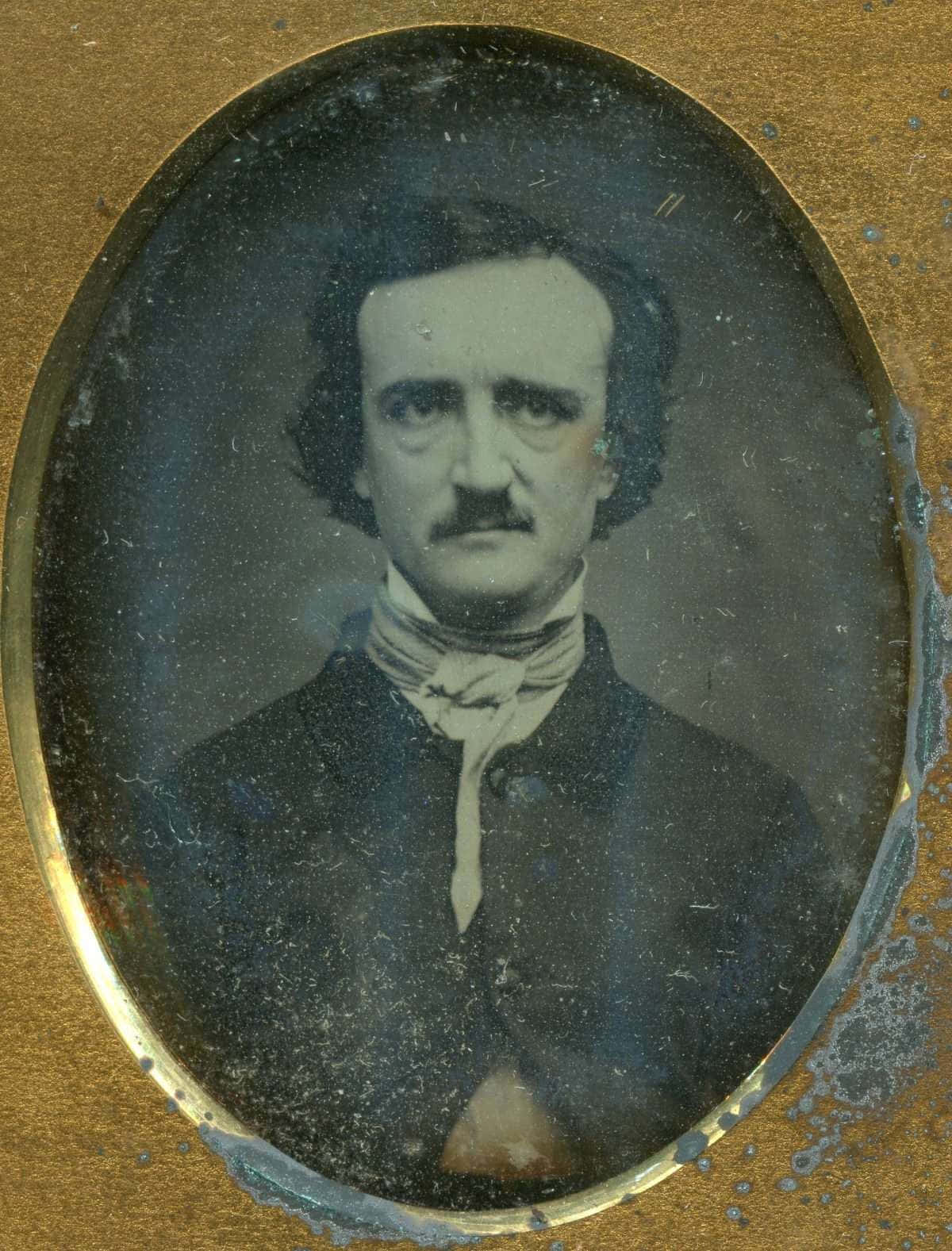 Edgar Allan Poe, daguerreotype portrait, tintype portrait, HD Phone Wallpaper
