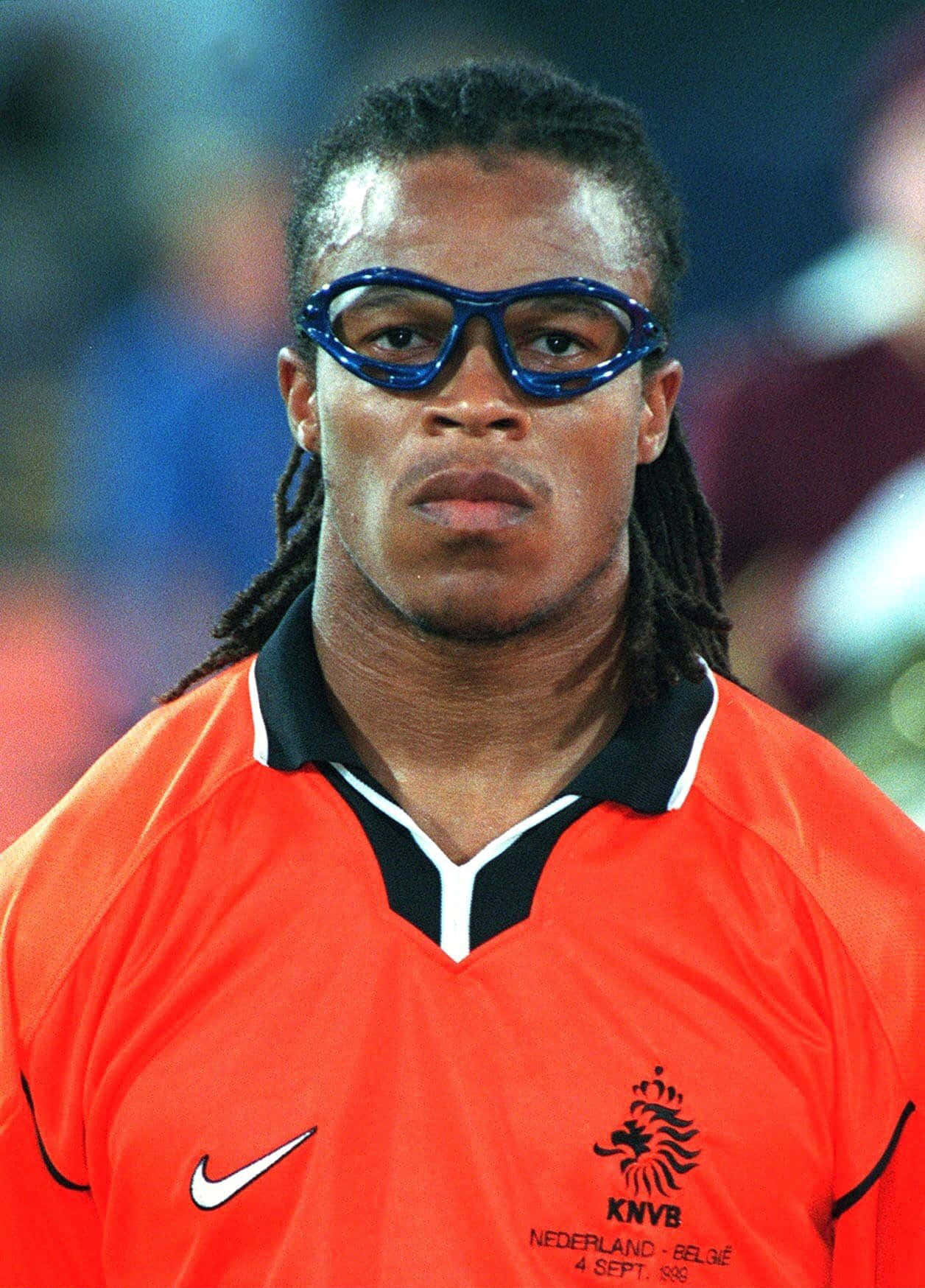 Edgar Davids, blue goggles, orange jersey, HD Phone Wallpaper