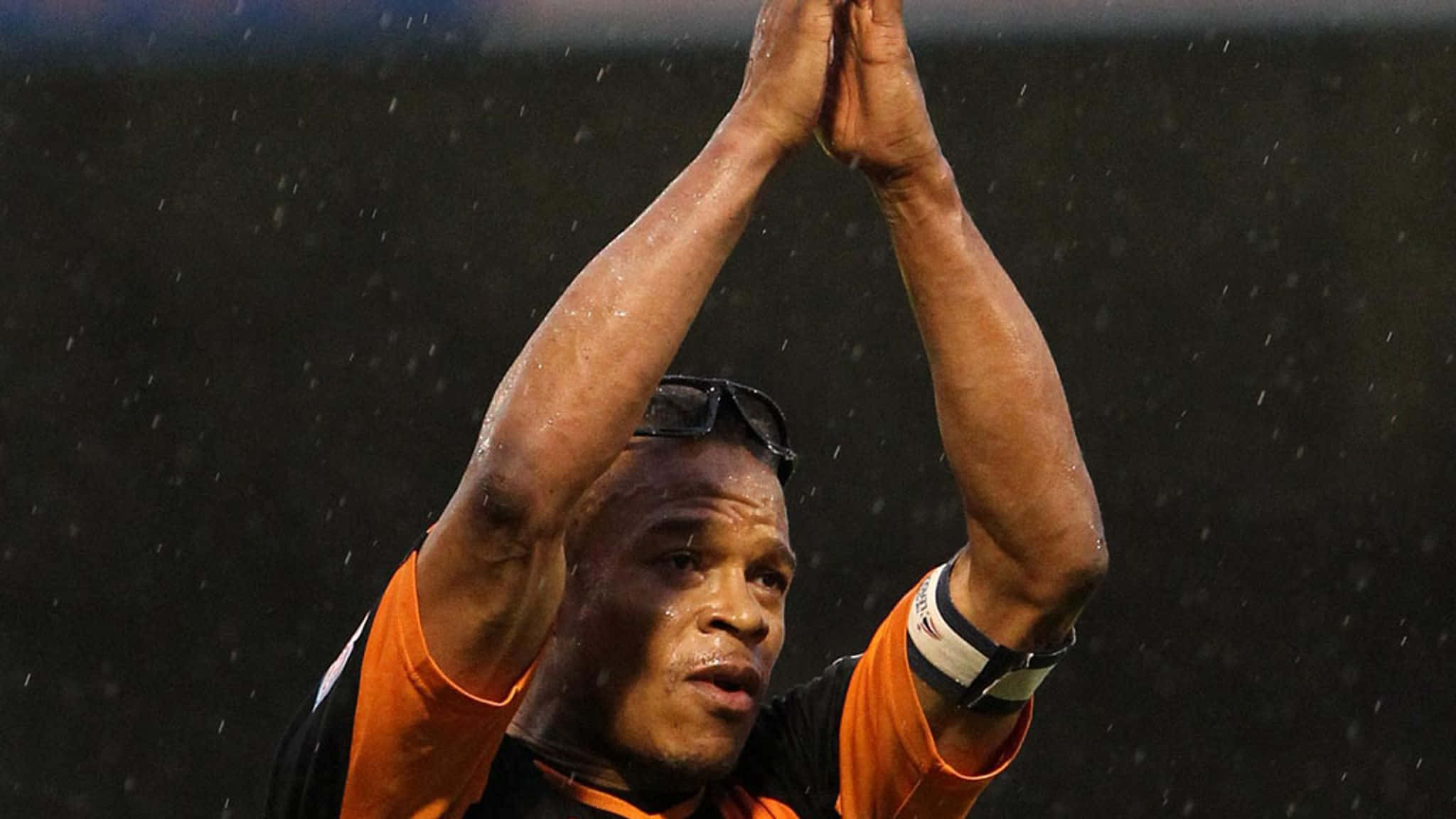 Edgar Davids, stadium lights, nighttime game, Full HD Desktop Wallpaper
