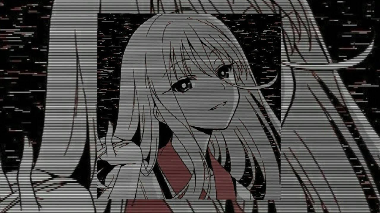 edgy anime girl, white hair, long hair, HD Desktop Wallpaper