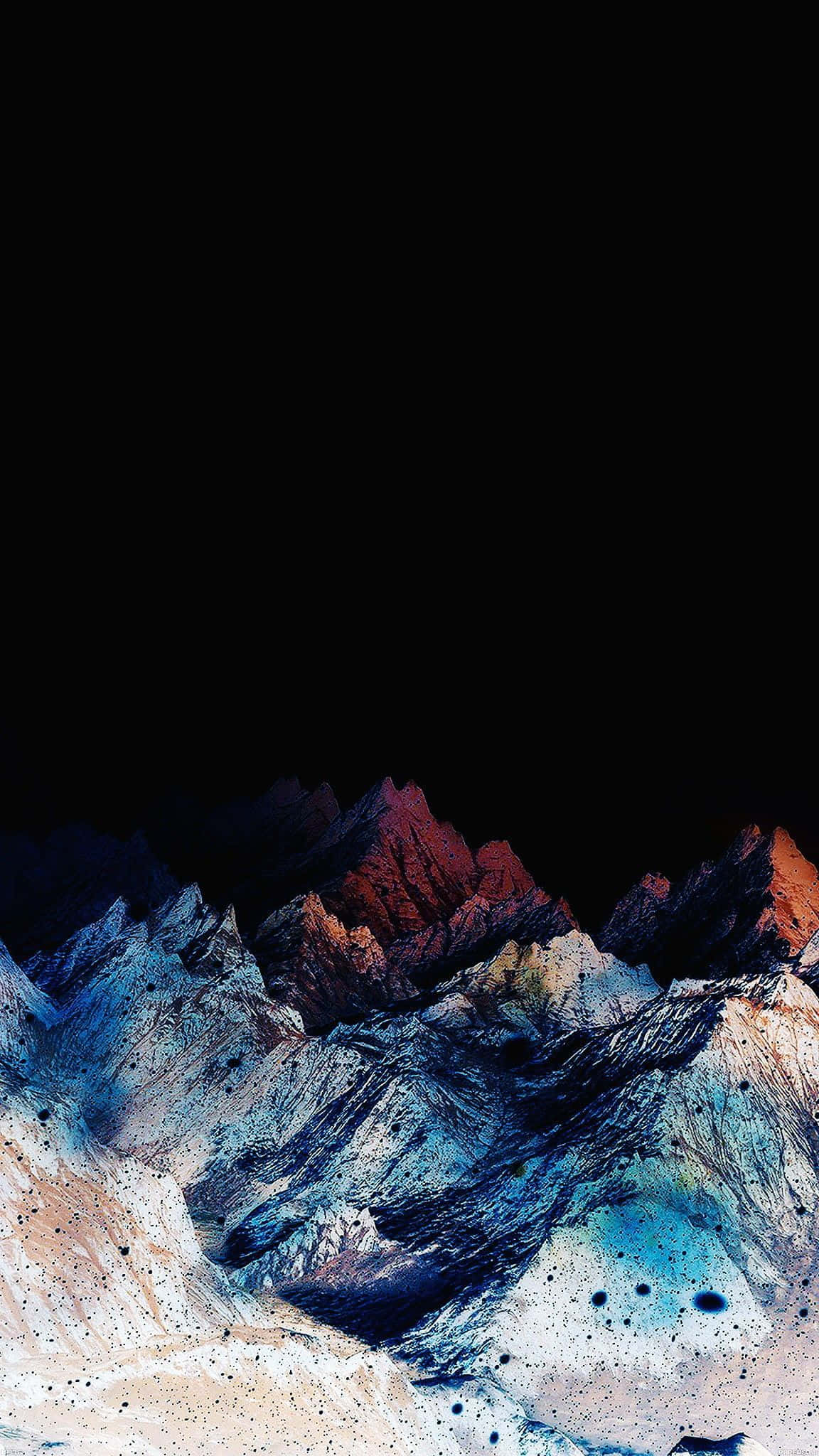 Pure Black Oled, red, orange, Full HD Phone Wallpaper