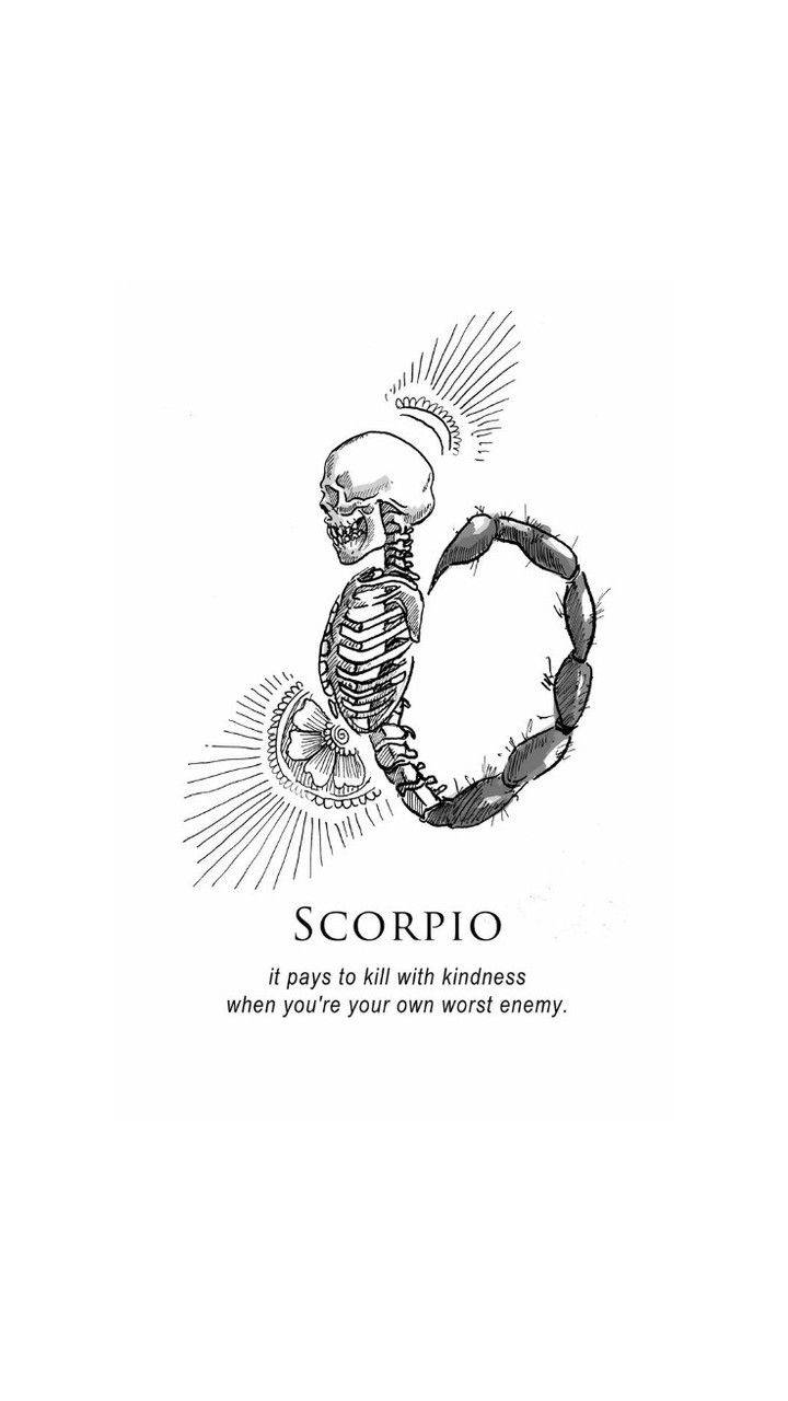 skeletal scorpion, radiant sunburst lines, SCORPIO, HD Phone Wallpaper