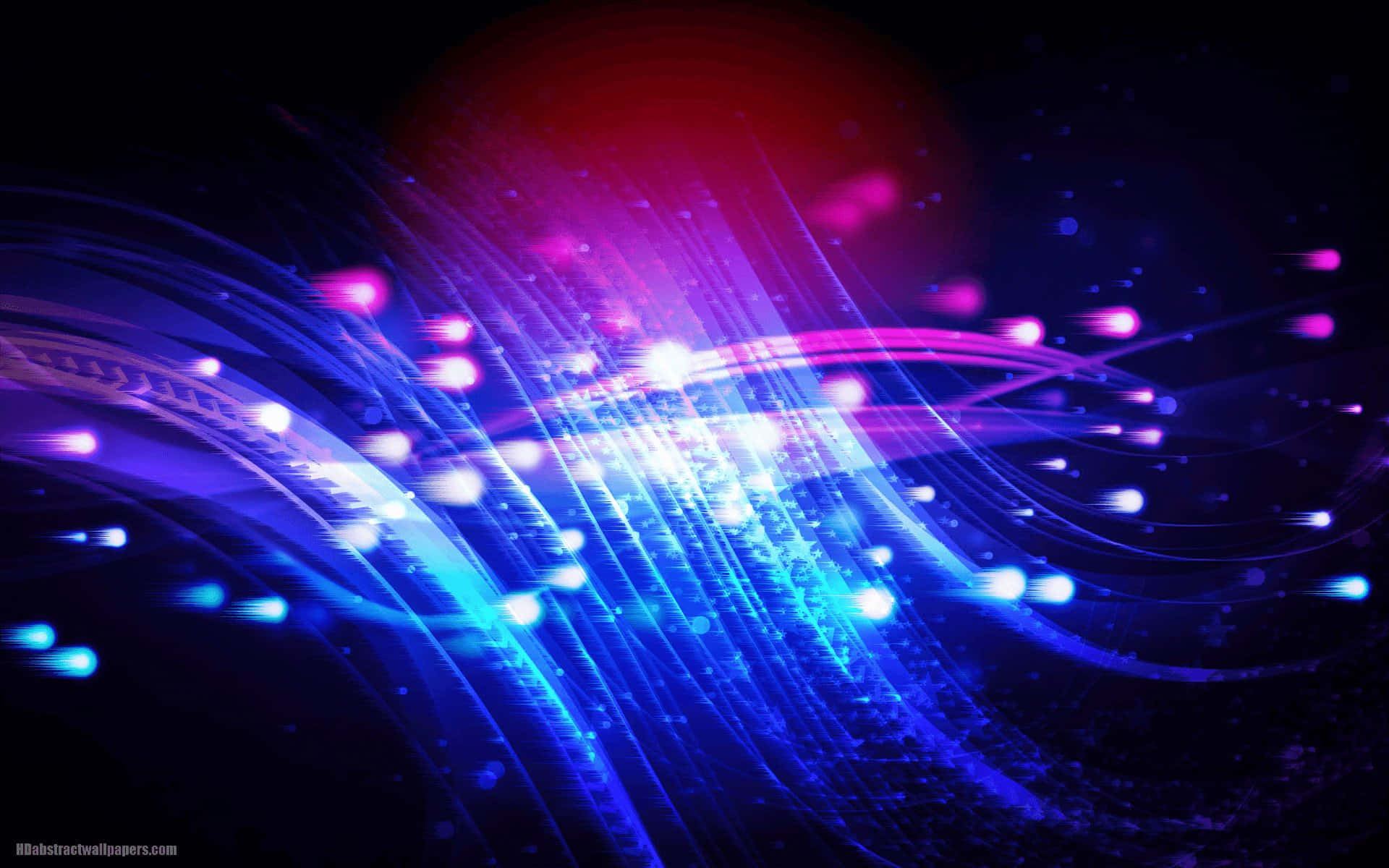 Vibrant blue, pink light trails, dark cosmic background, Full HD Desktop Wallpaper